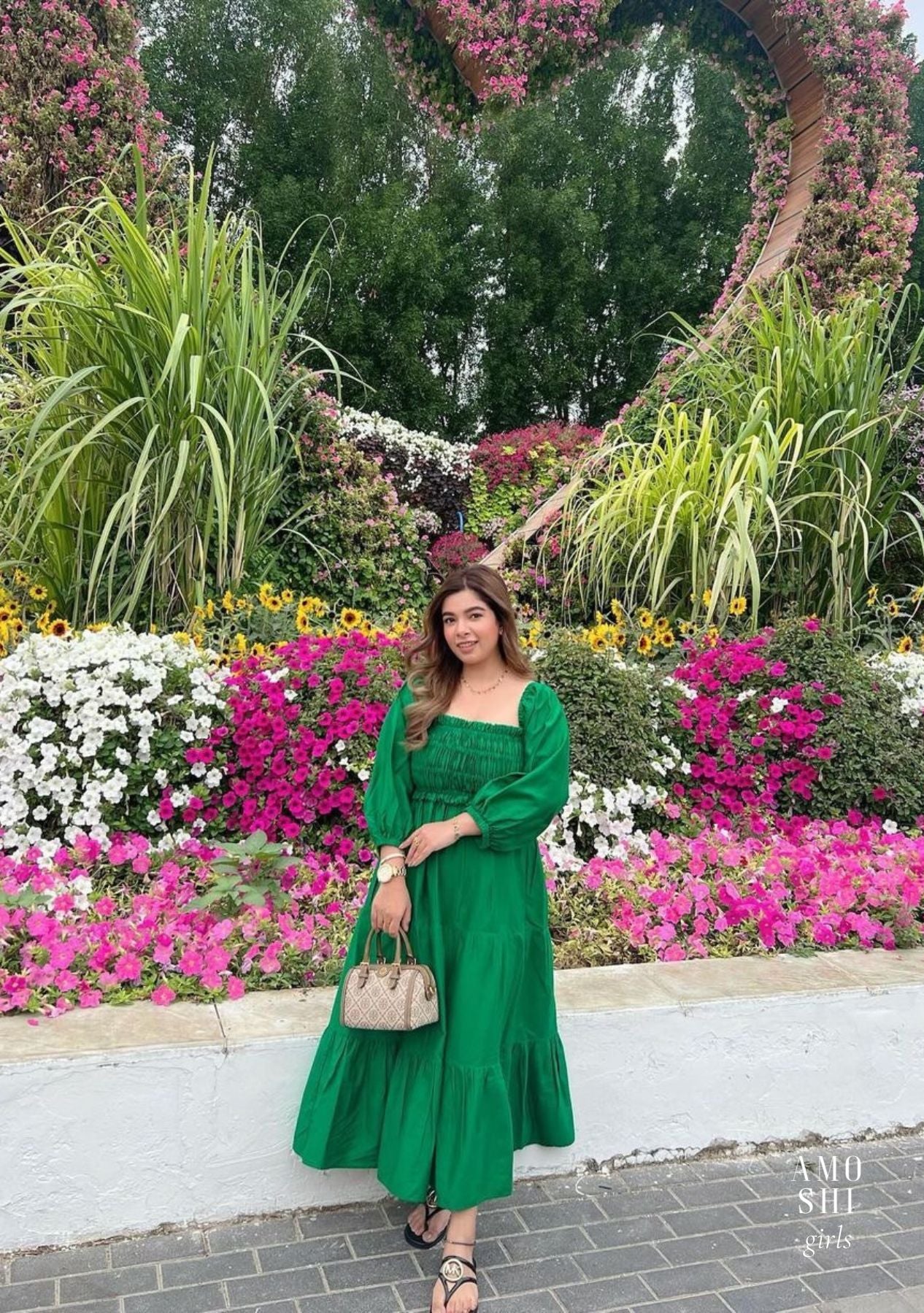 Sanjogta Chawla As seen in our Love Midi Dress (Green)
