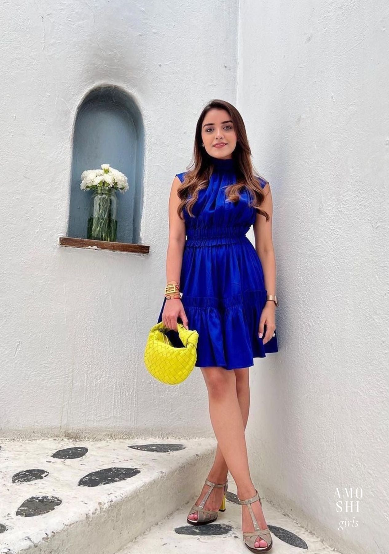 Jenna Dress as seen on Shivani Girdhar (Blue)