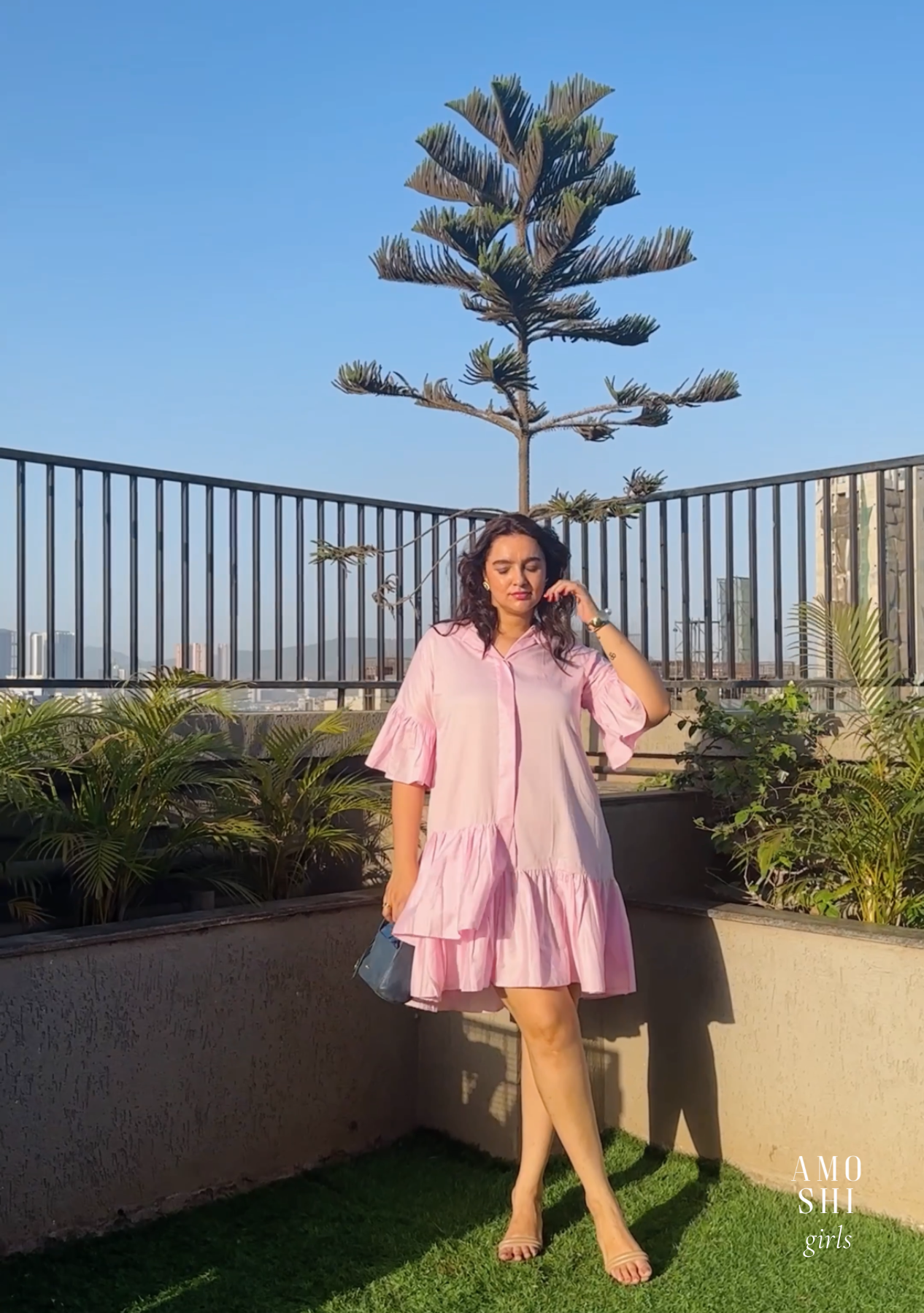 Marni Mini Dress (Pink) As Seen On Appurva Rampal