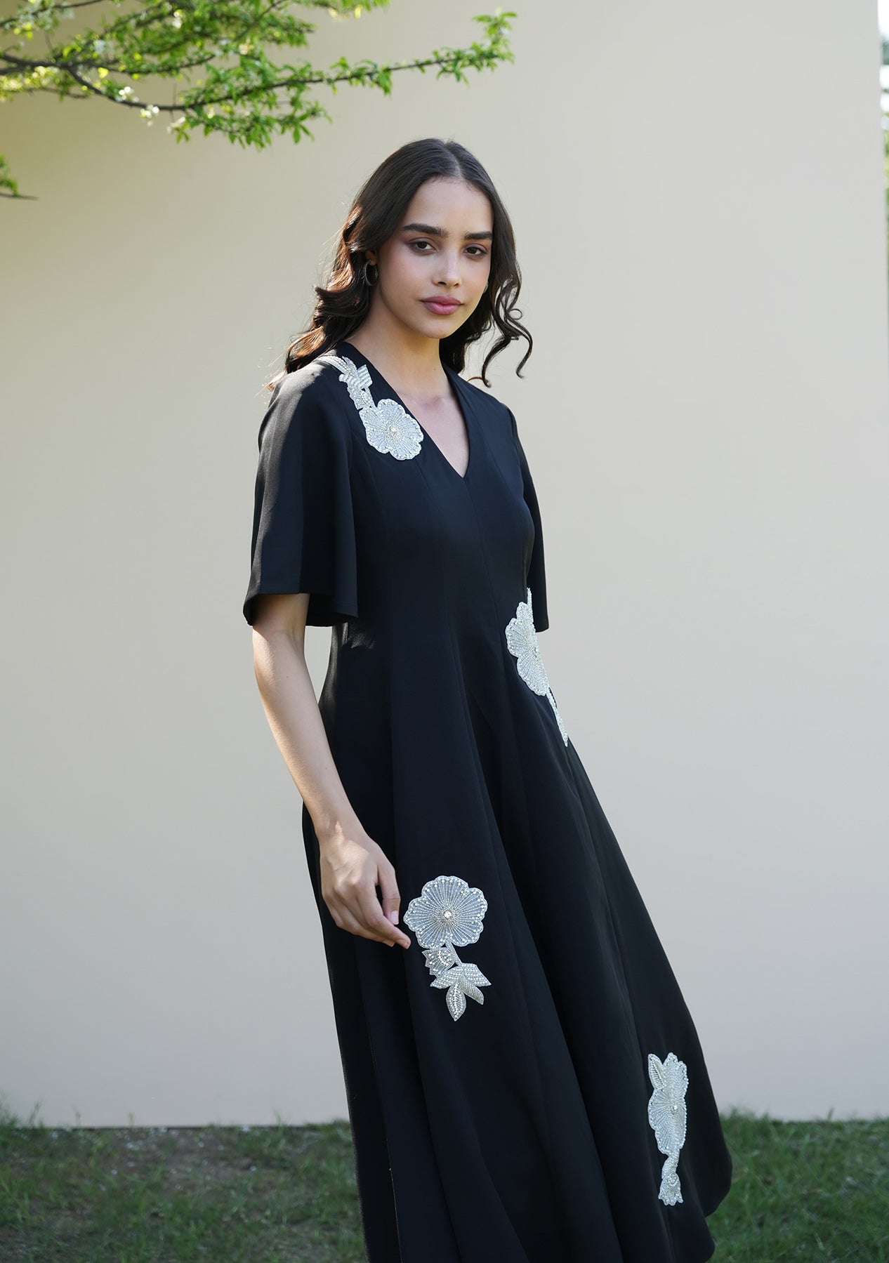 Paige Midi Dress (Black)