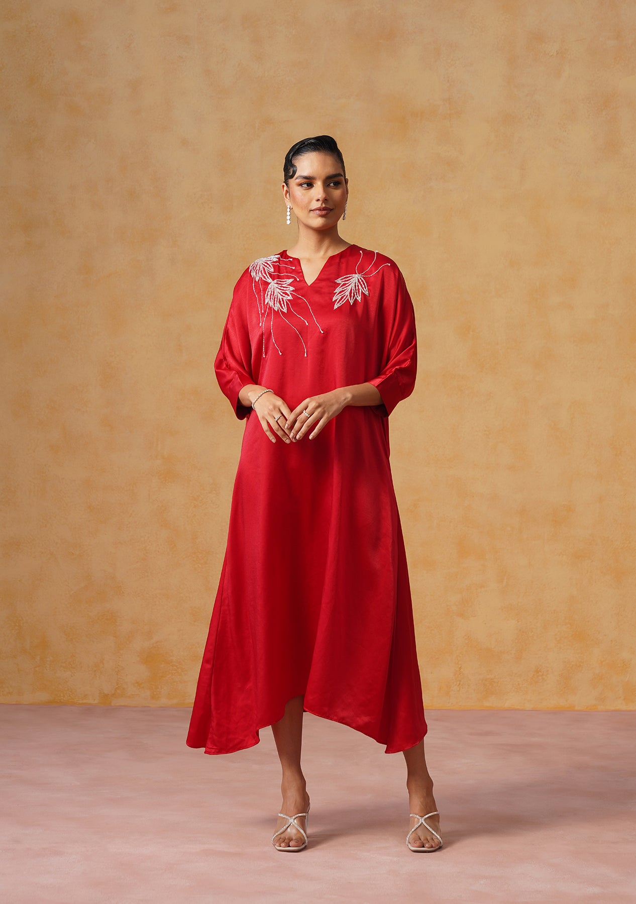 Zara Kaftan Dress (Red)