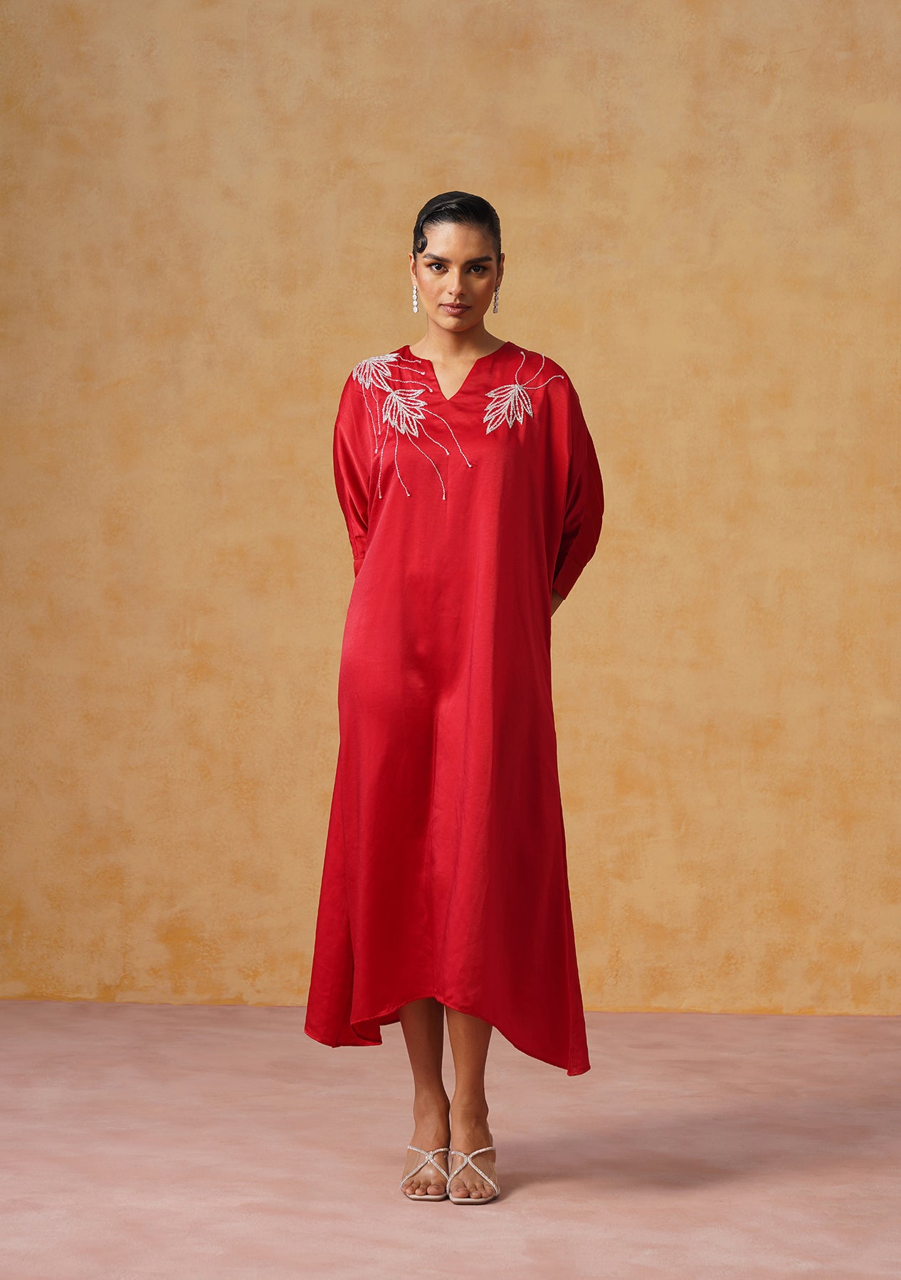 Zara Kaftan Dress (Red)
