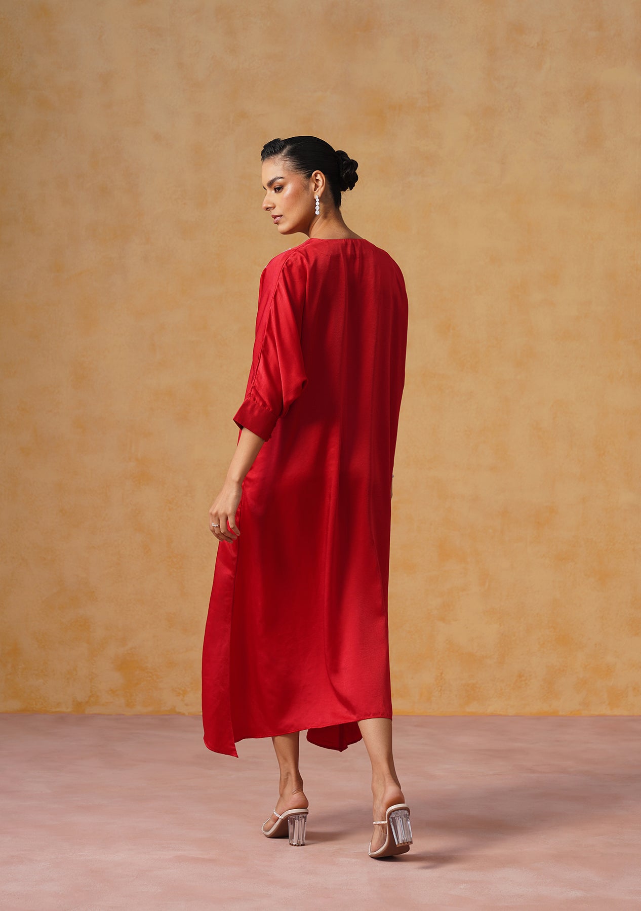 Zara Kaftan Dress (Red)