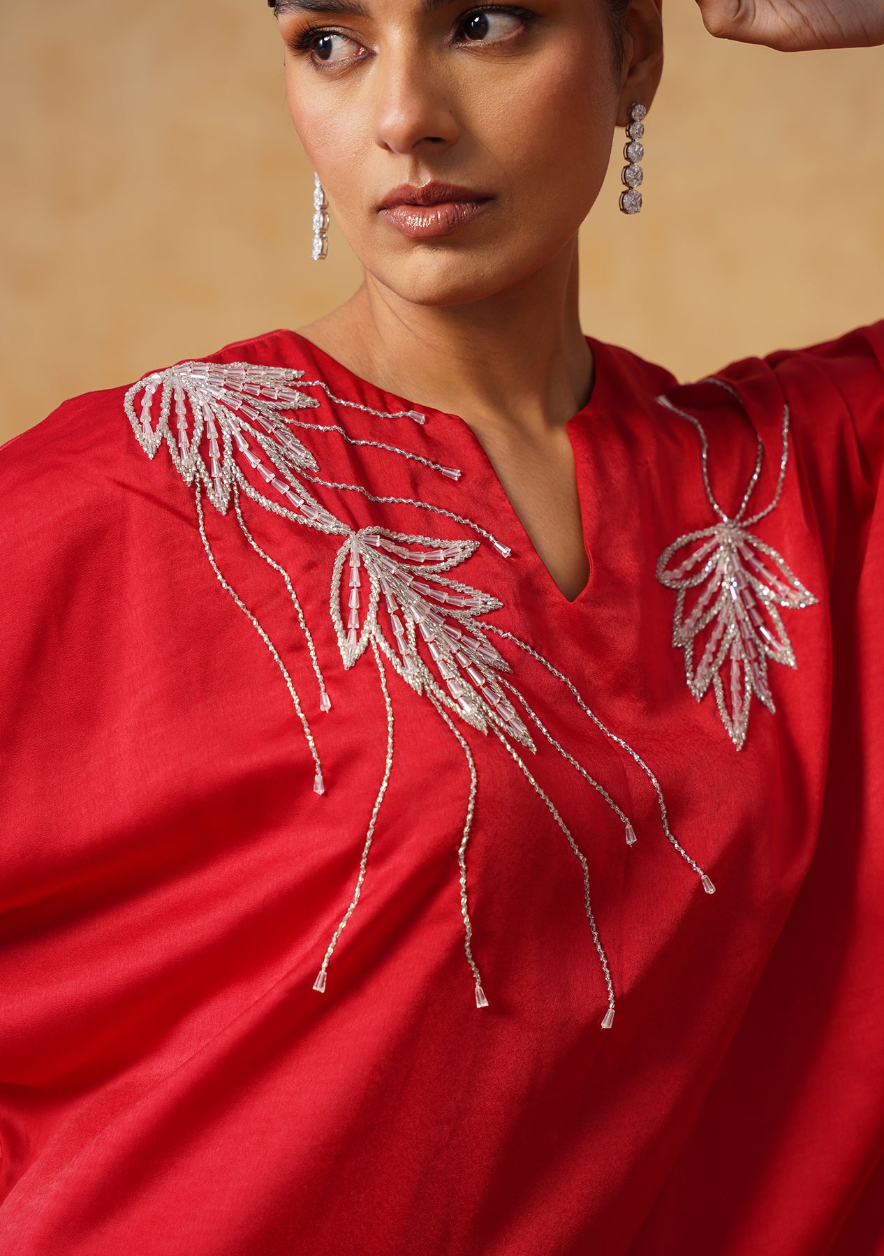 Zara Kaftan Dress (Red)