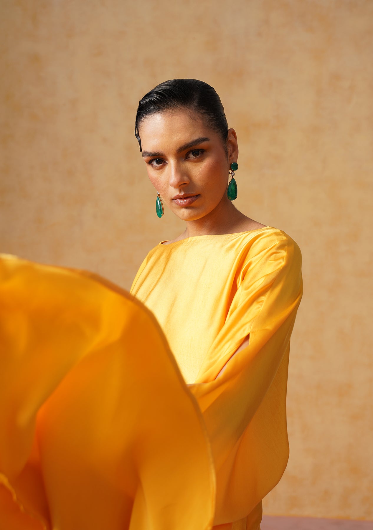 Dira Skirt Co-ord Set (Amber)