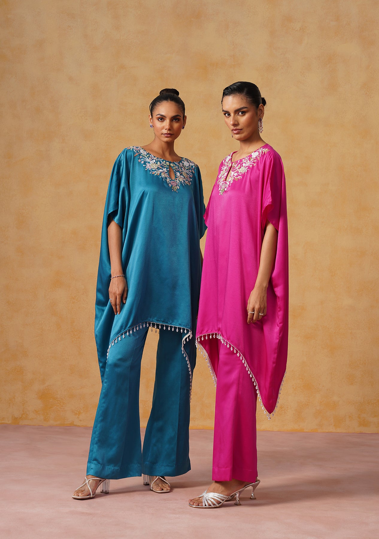 Amara Kaftan Co-ord Set (Teal)