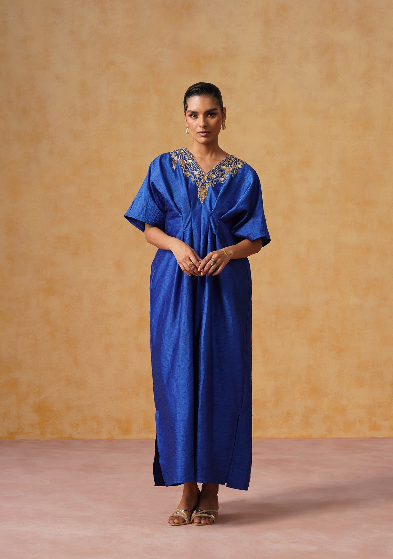 Reva Kaftan Dress (Royal Blue)