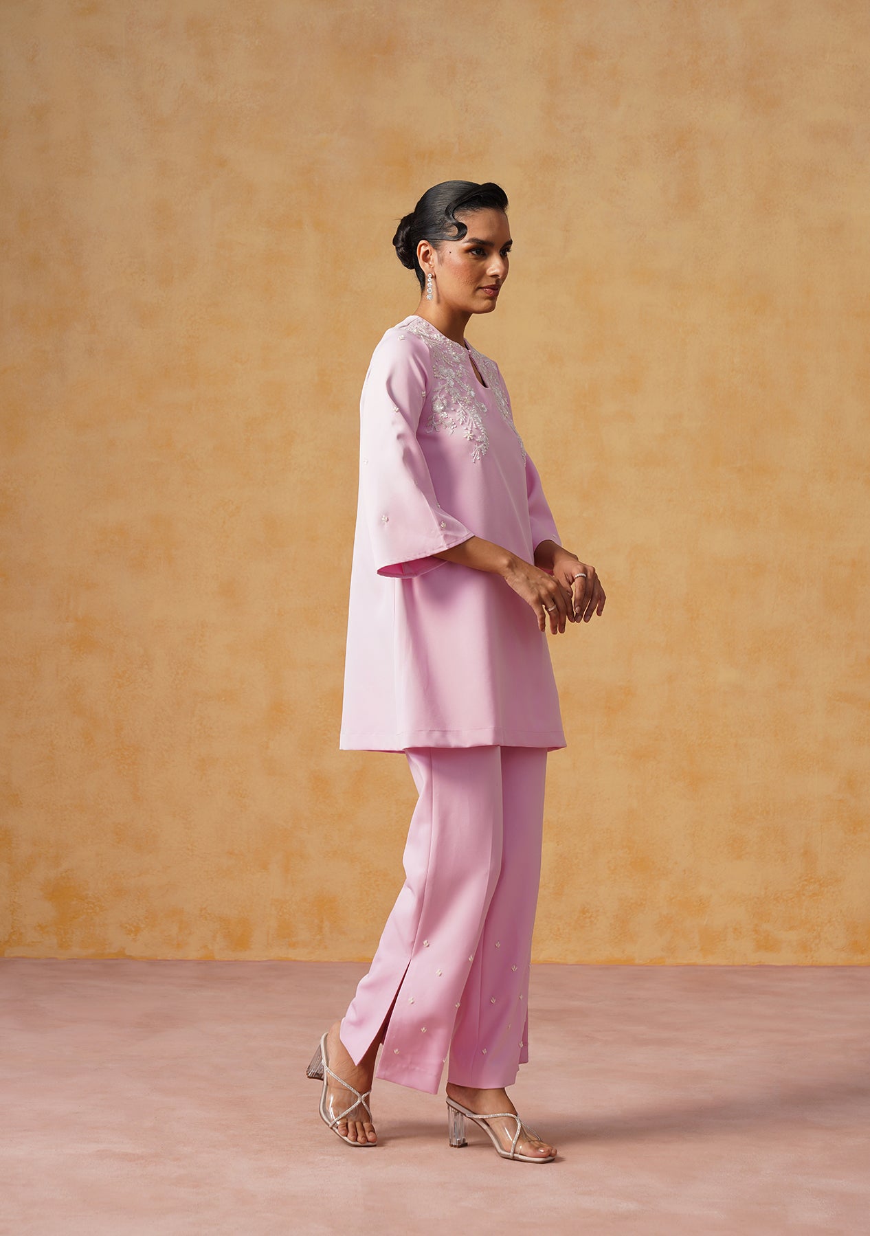 Ziya Co-ord Set (Baby Pink)
