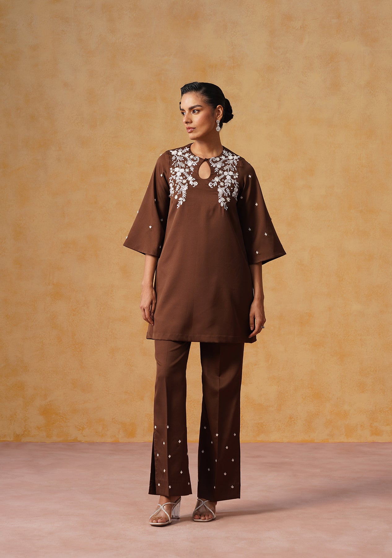 Ziya Co-ord Set (Chocolate Brown)