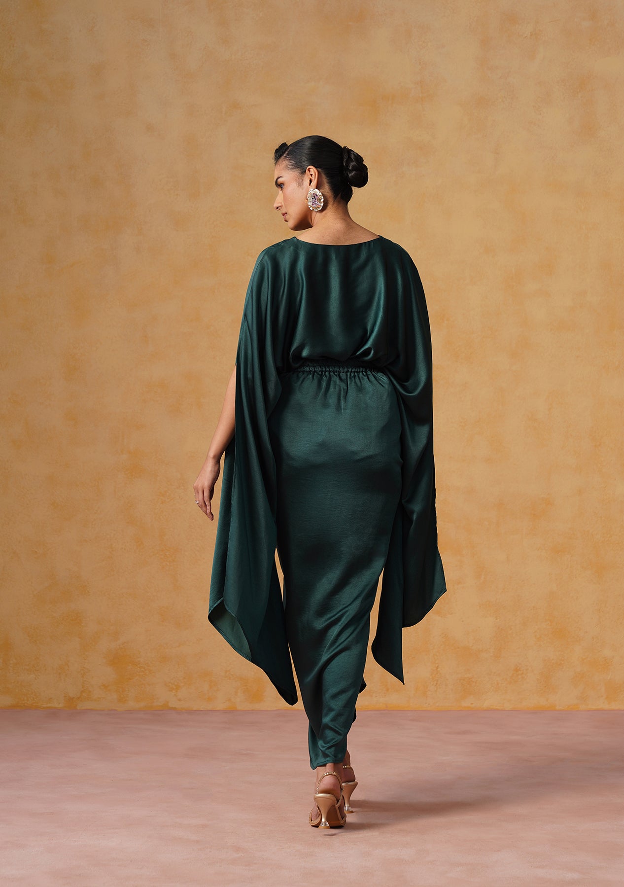 Dira Skirt Co-ord Set (Bottle Green)