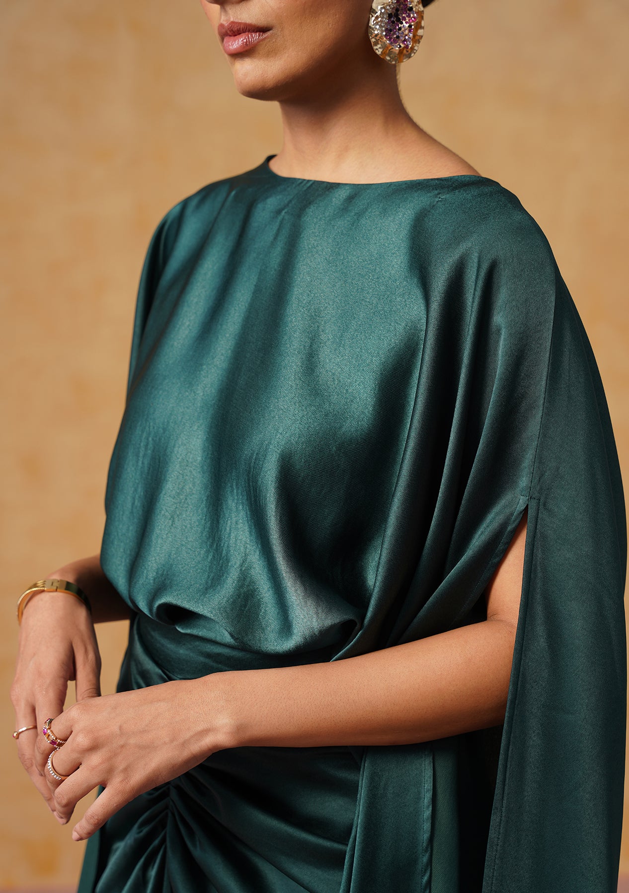 Dira Skirt Co-ord Set (Bottle Green)