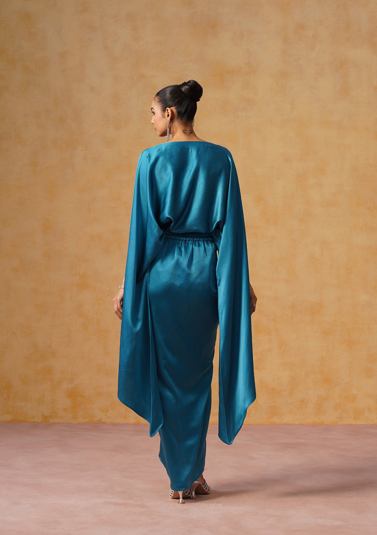 Dira Skirt Co-ord Set (Teal)