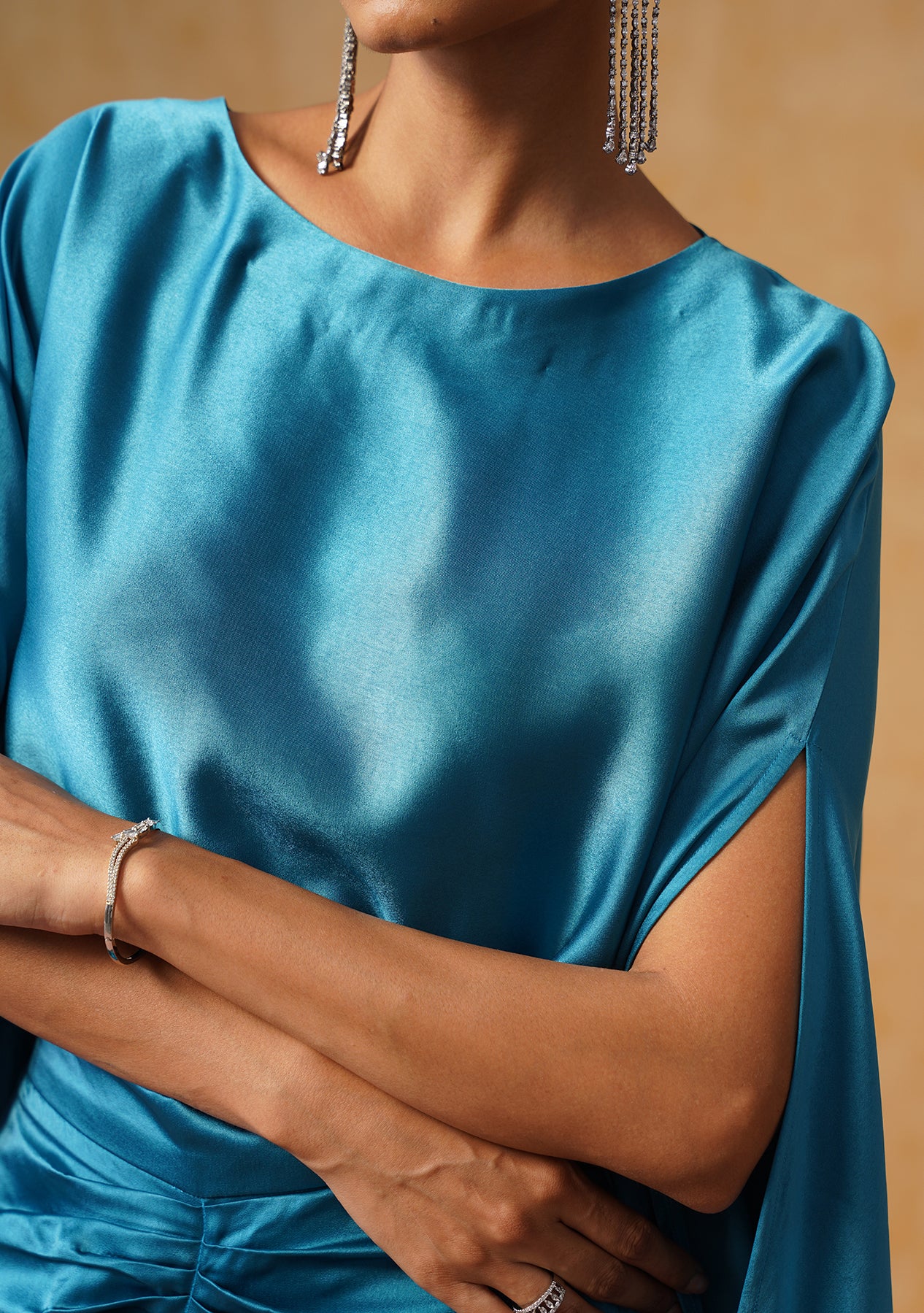 Dira Skirt Co-ord Set (Teal)