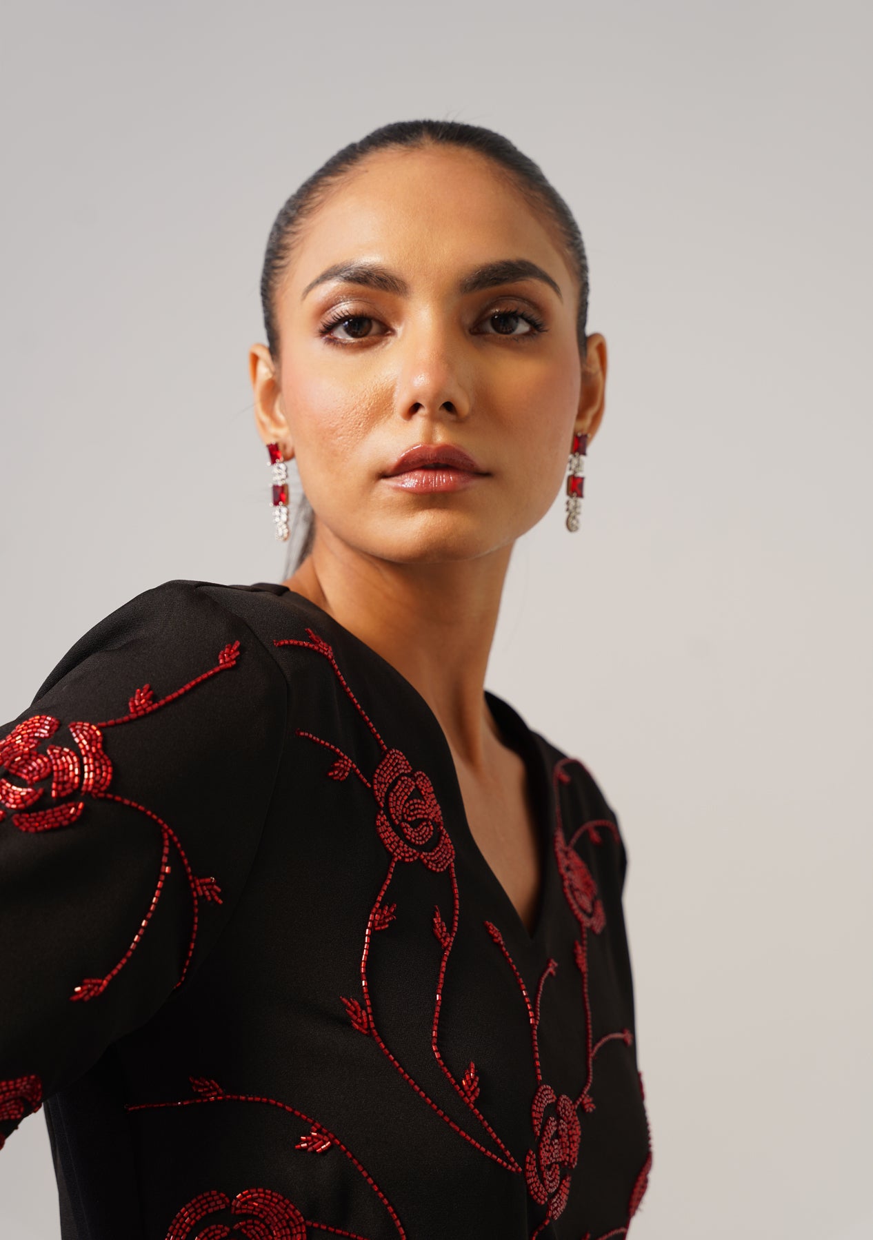 Rosina Midi Dress (Black)