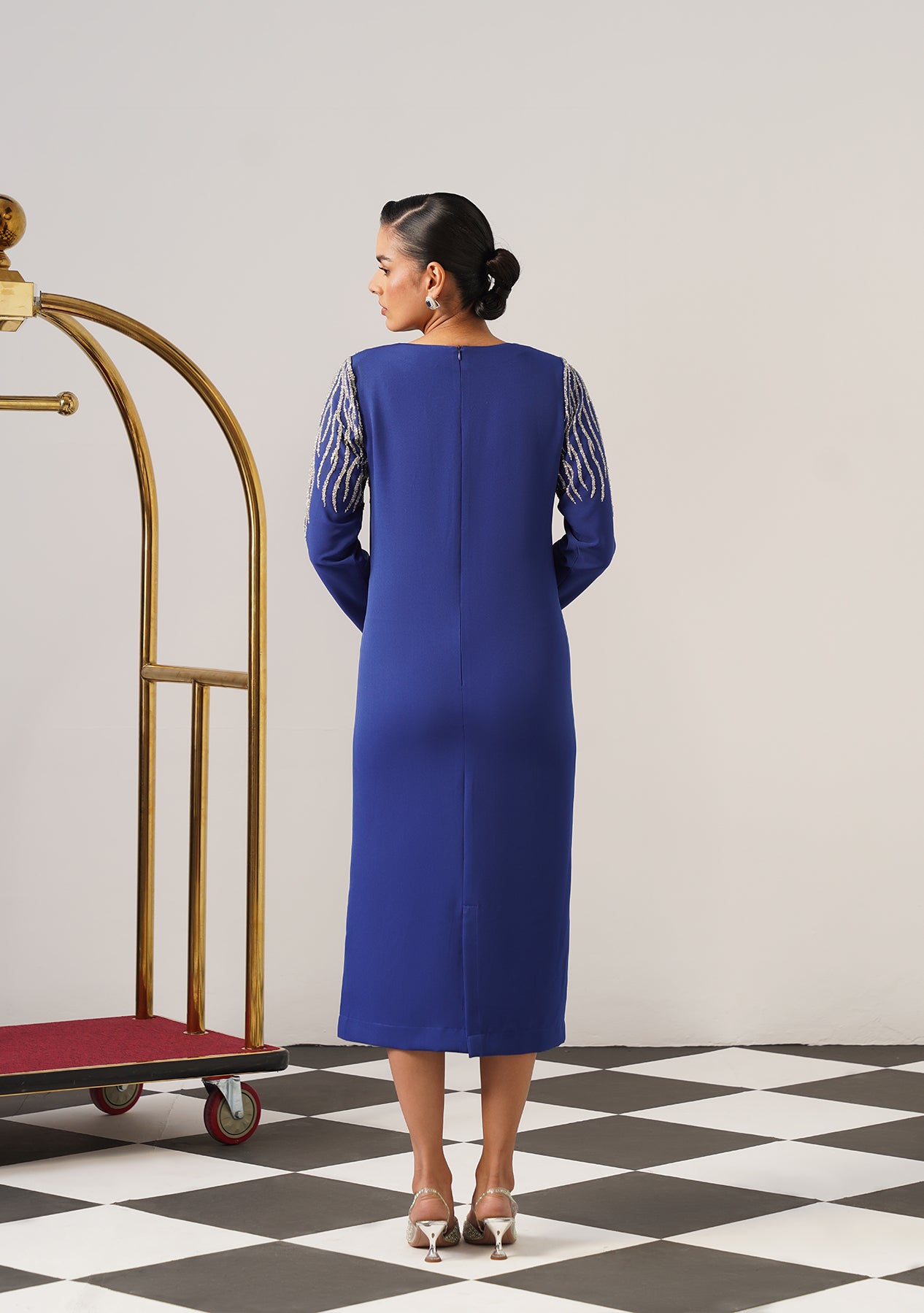 Zeb Midi Dress (Blue)