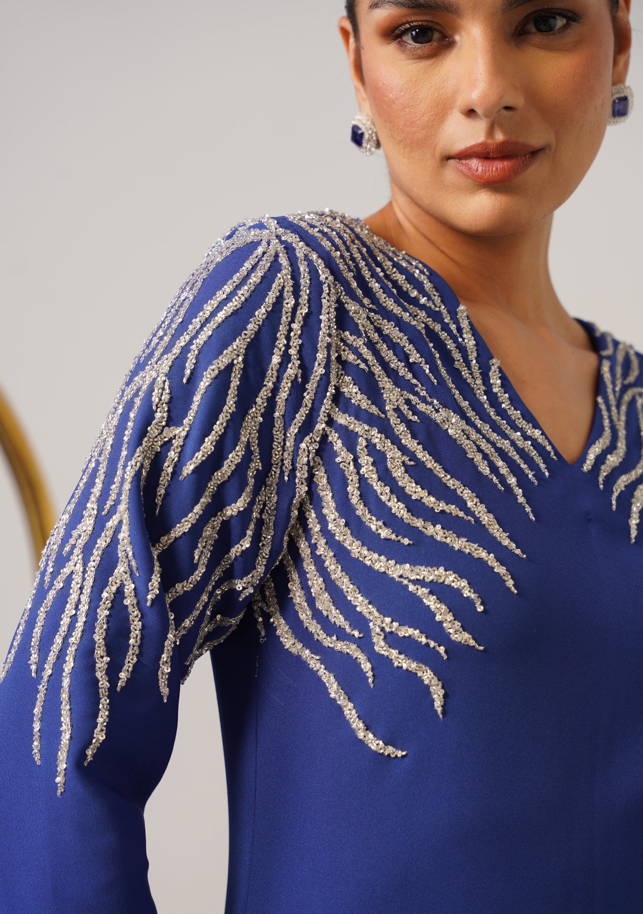 Zeb Midi Dress (Blue)