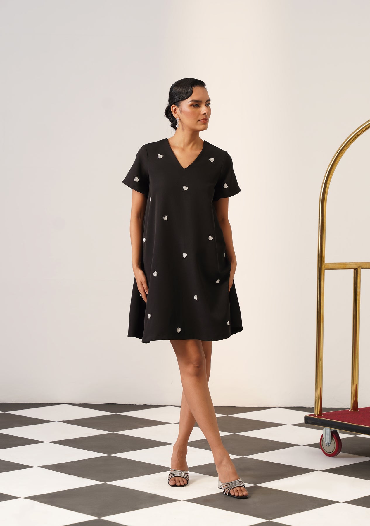 Lovelace Mini Dress (Black)