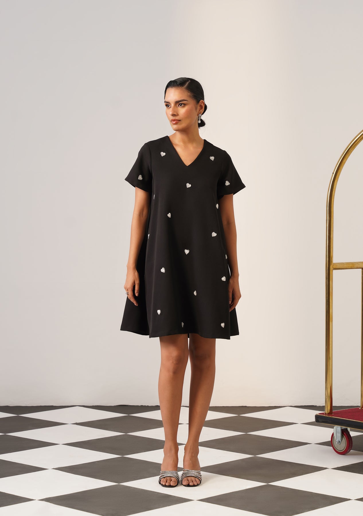 Lovelace Mini Dress (Black)