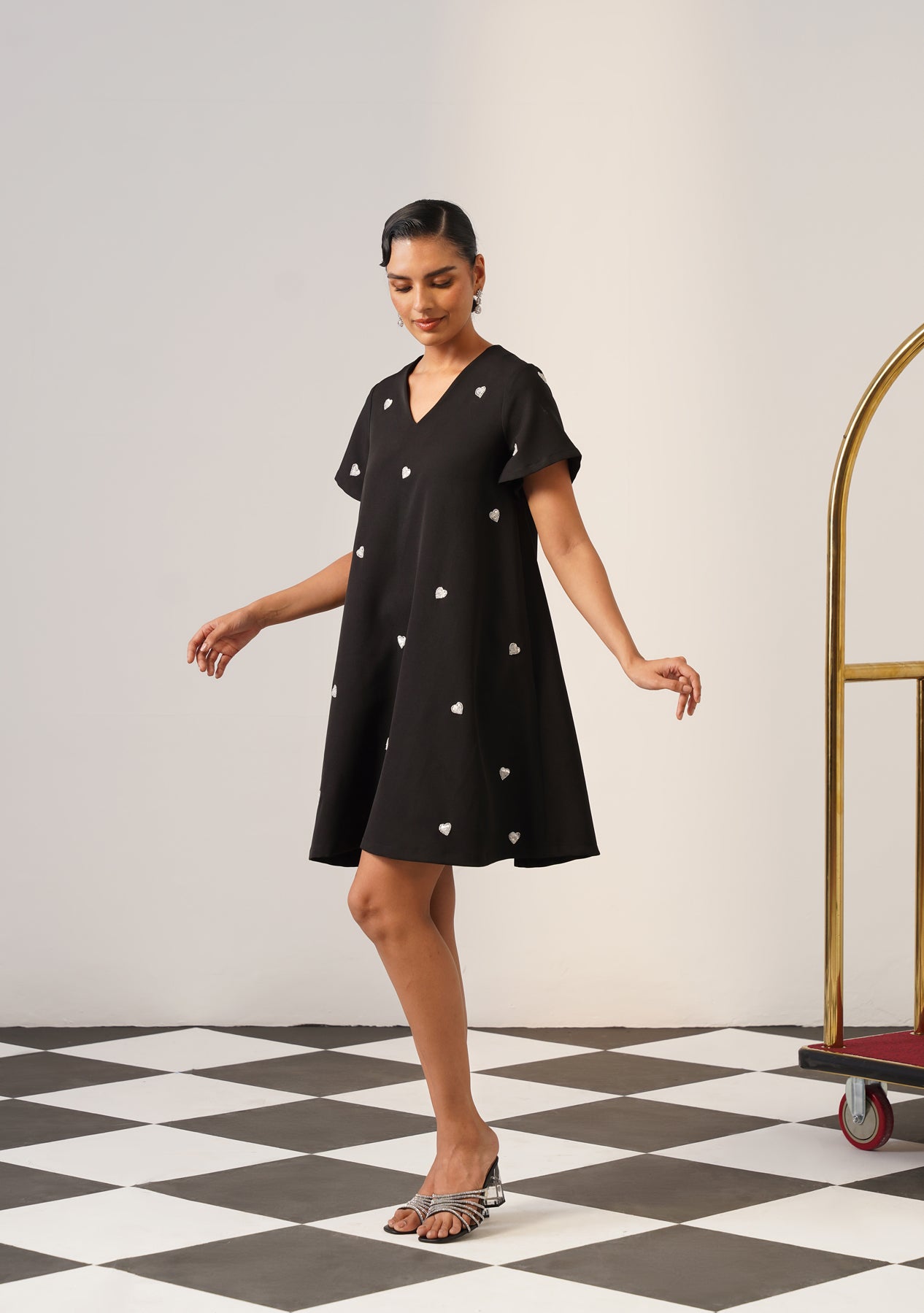 Lovelace Mini Dress (Black)