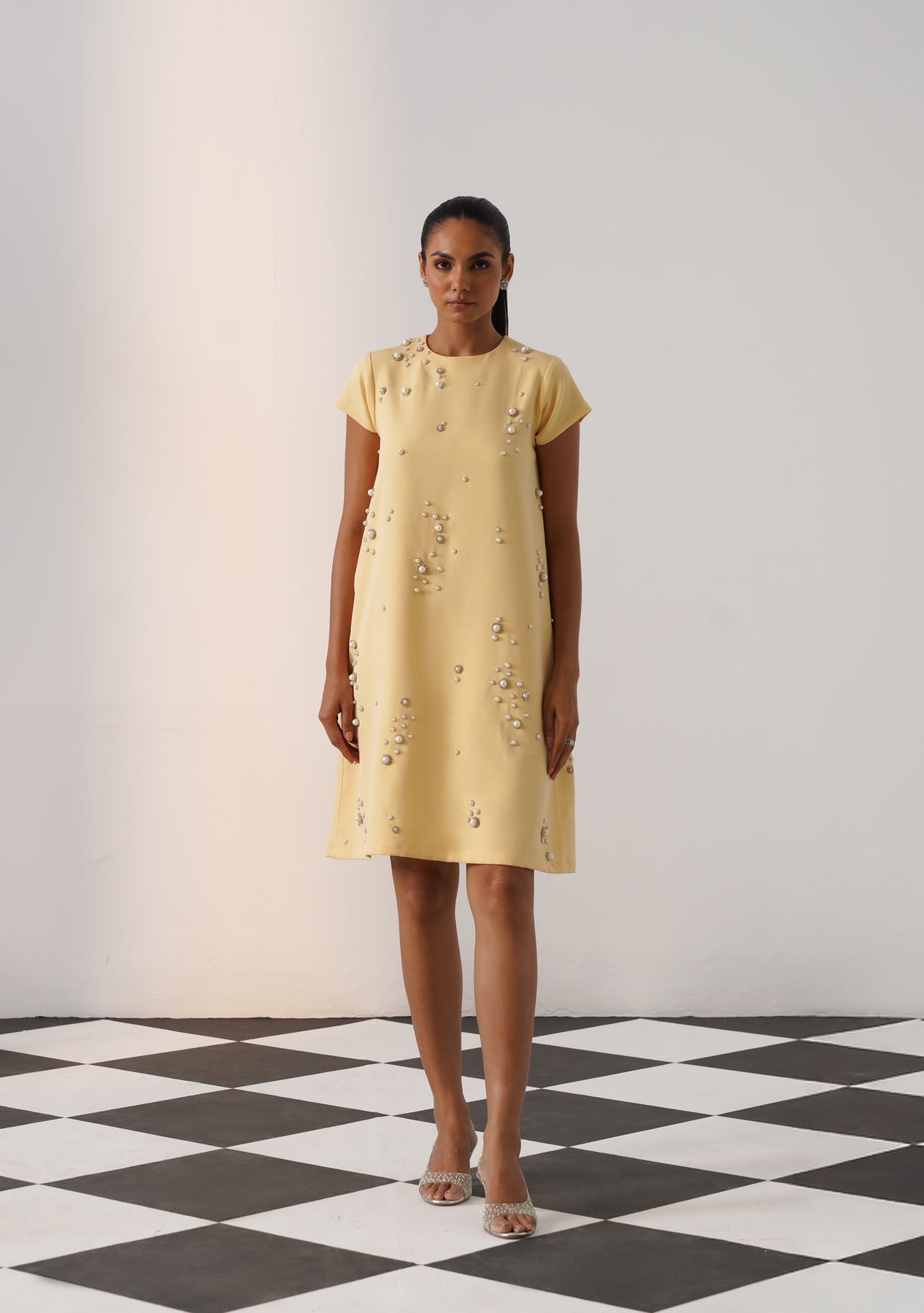 Cheetah Dress (Butter Yellow)