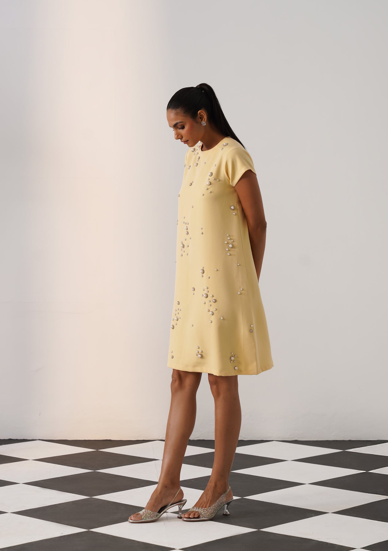 Cheetah Dress (Butter Yellow)