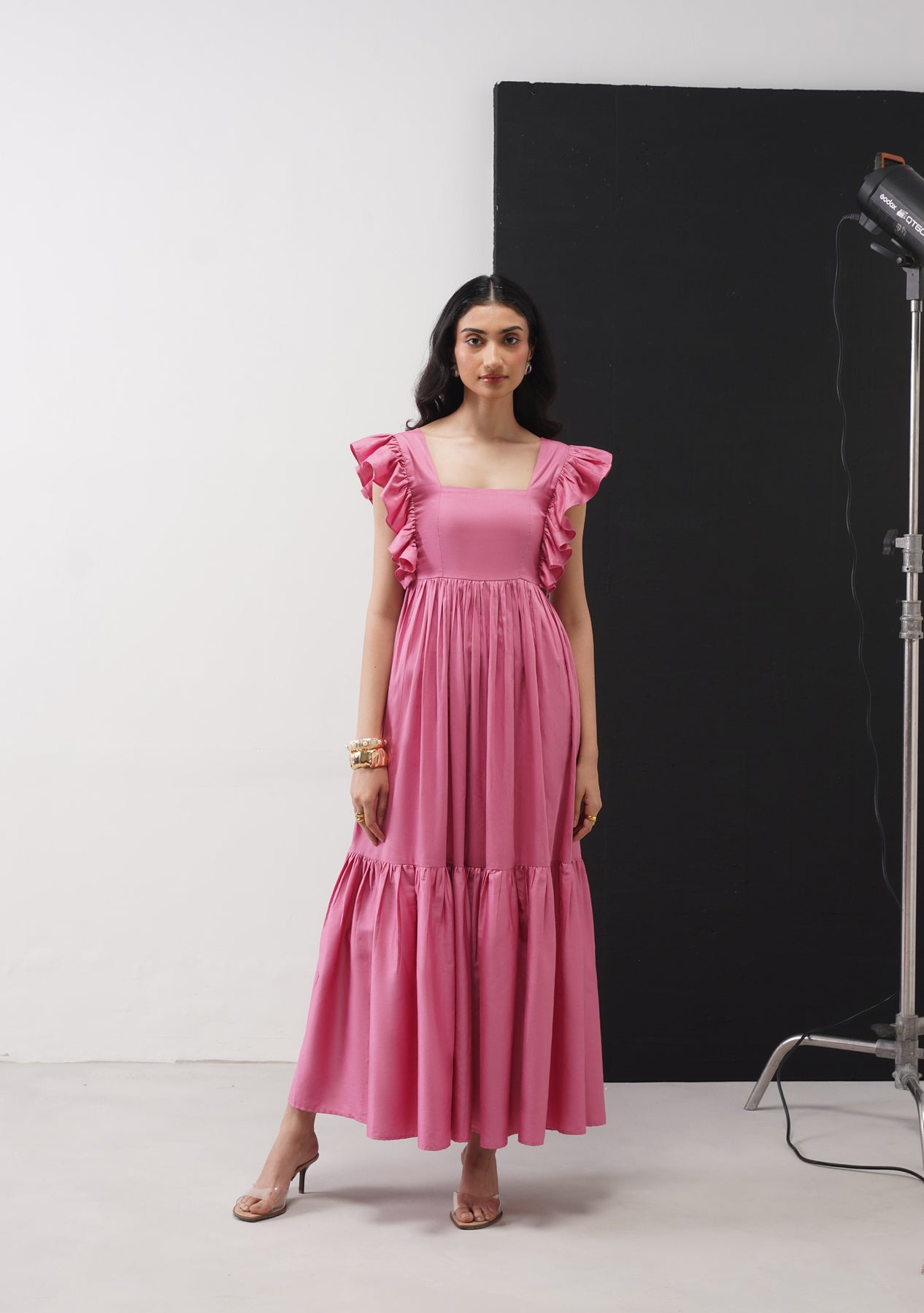 Amalfi Maxi Dress (Blush Pink)