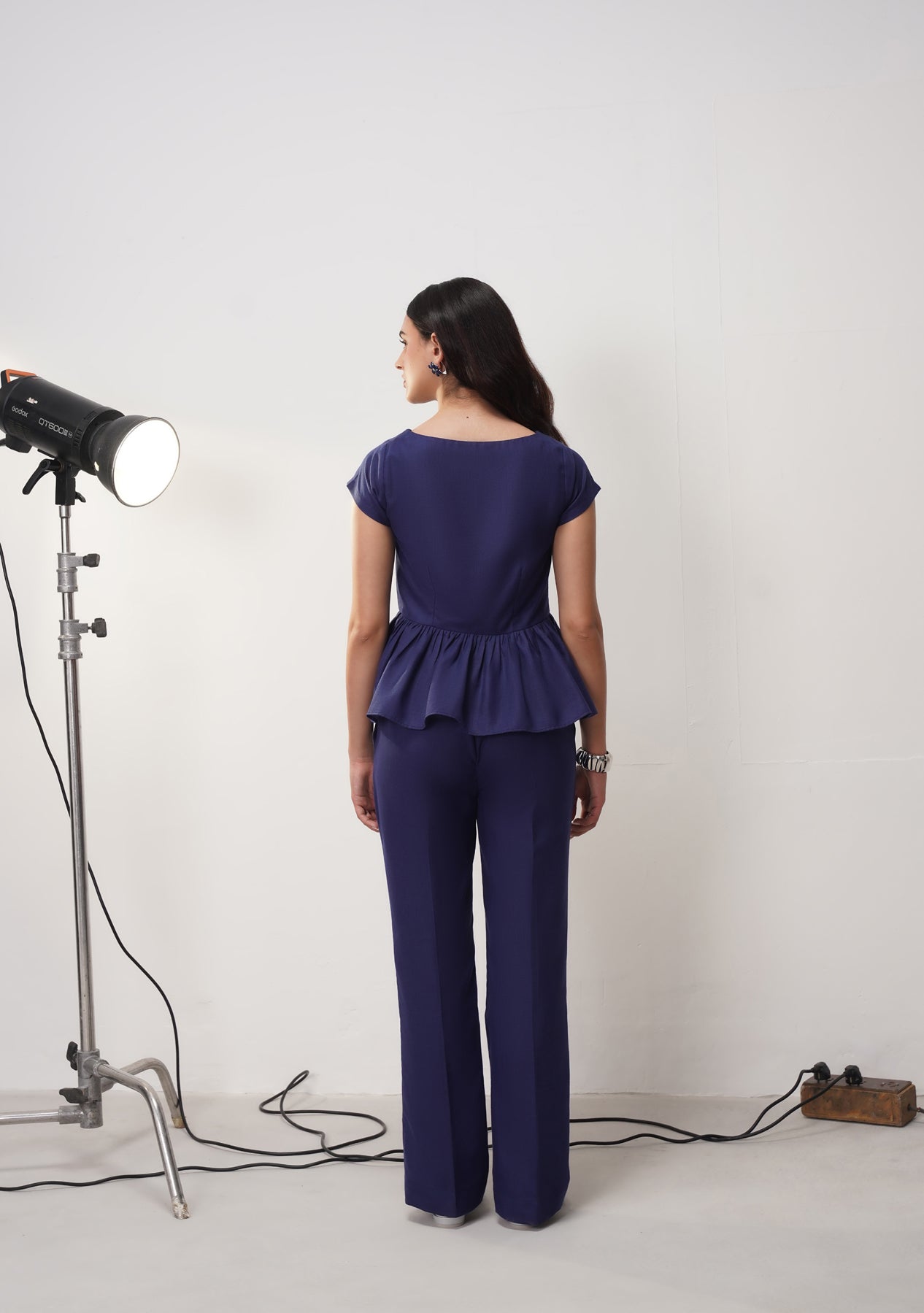 Avery Co-ord Set (Navy Blue)