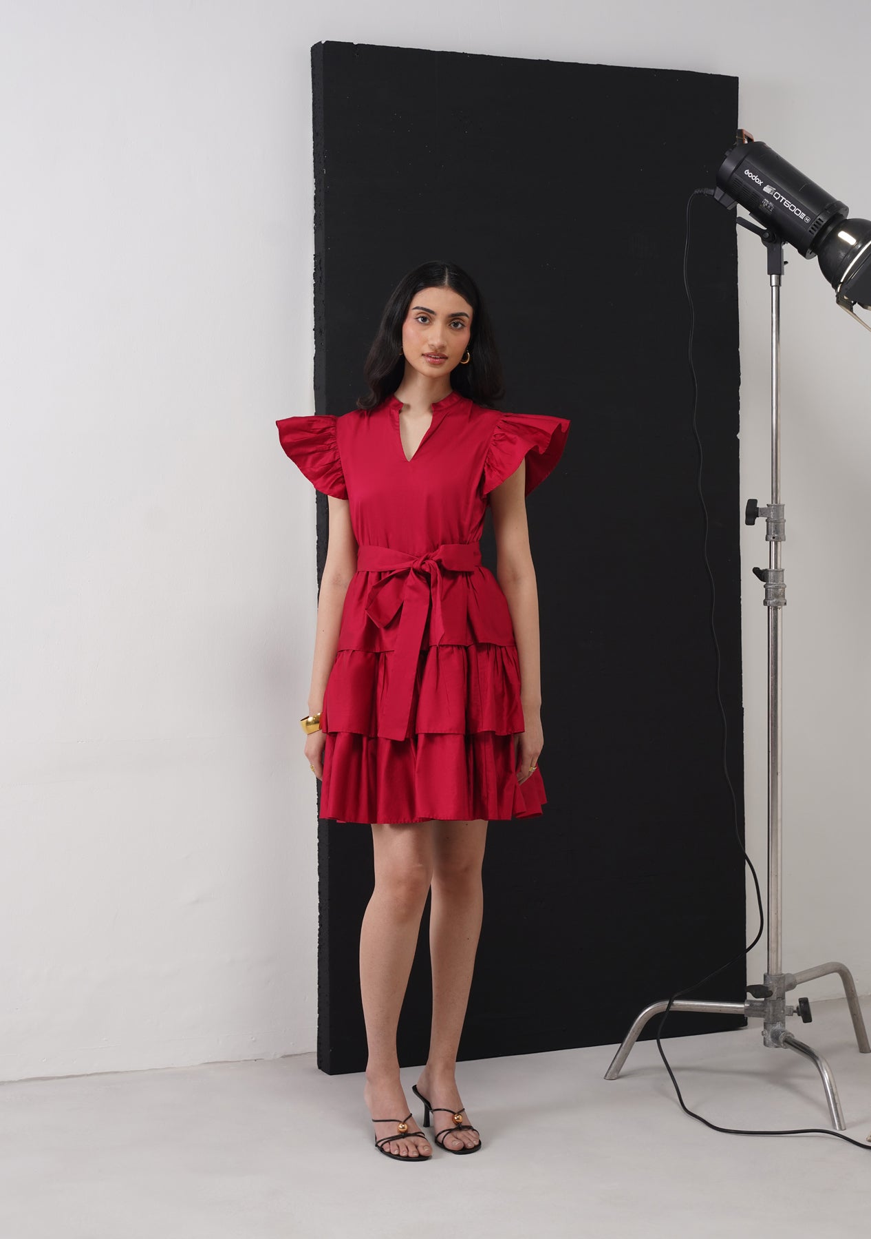 Juliet Mini Dress (Cherry Red)