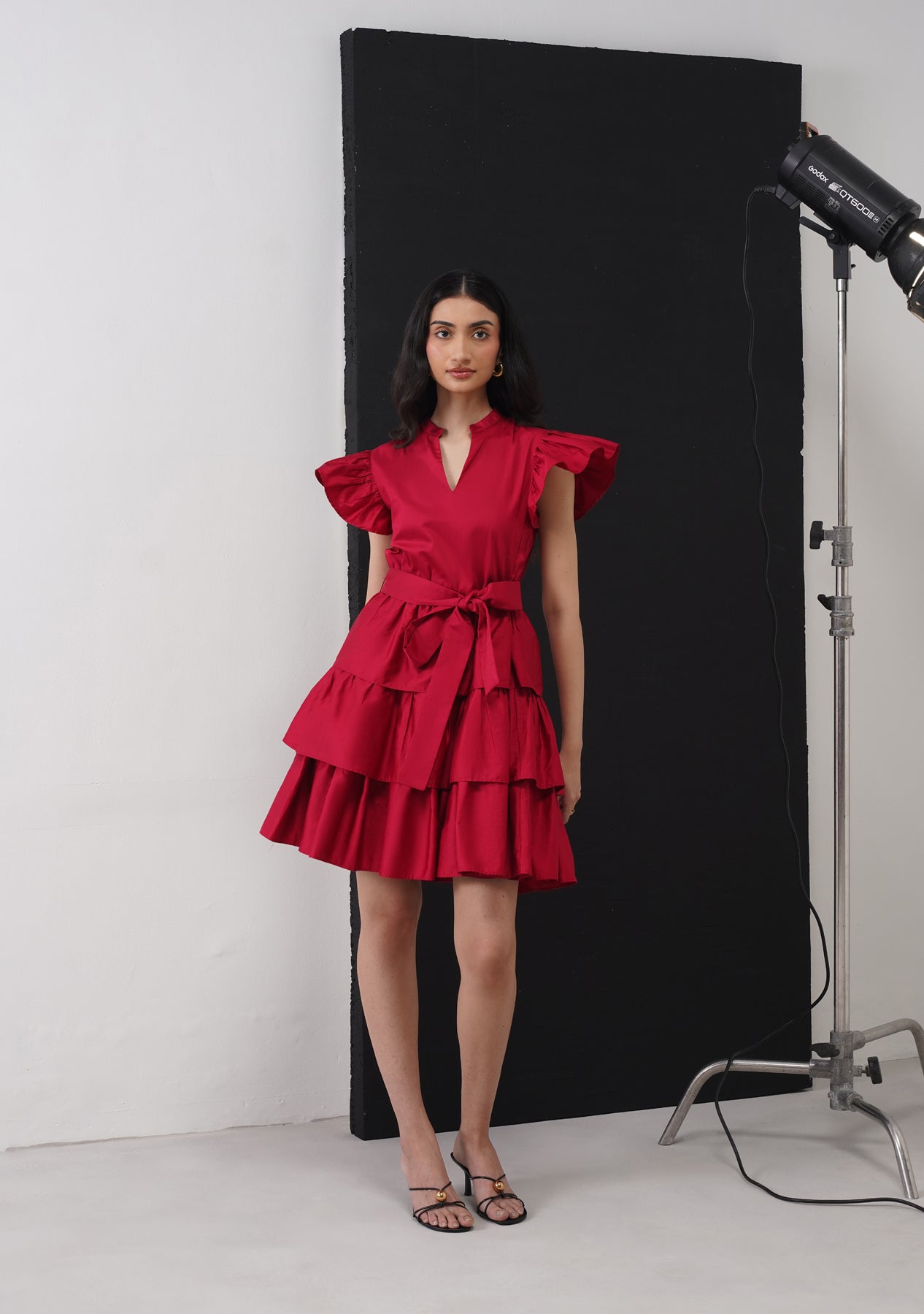 Juliet Mini Dress (Cherry Red)