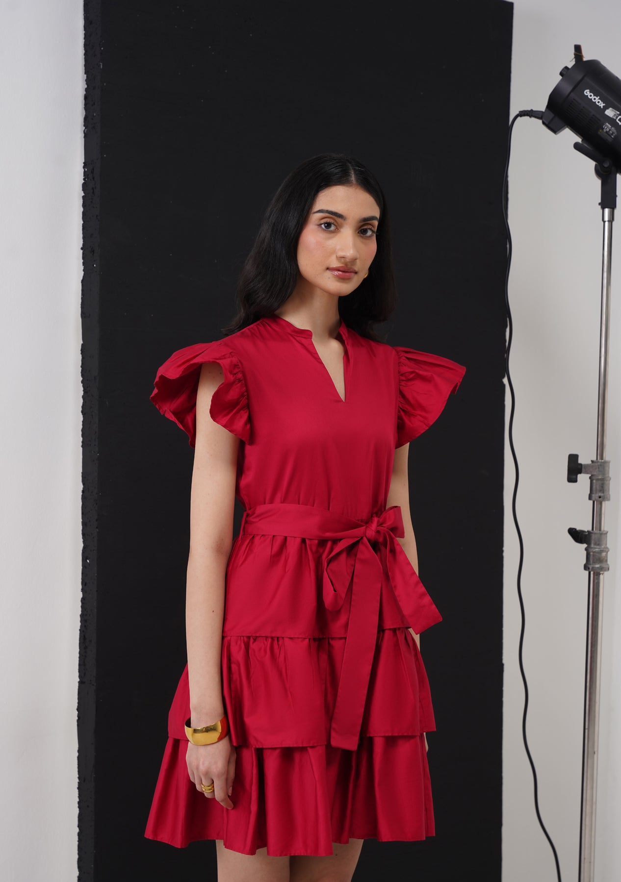 Juliet Mini Dress (Cherry Red)