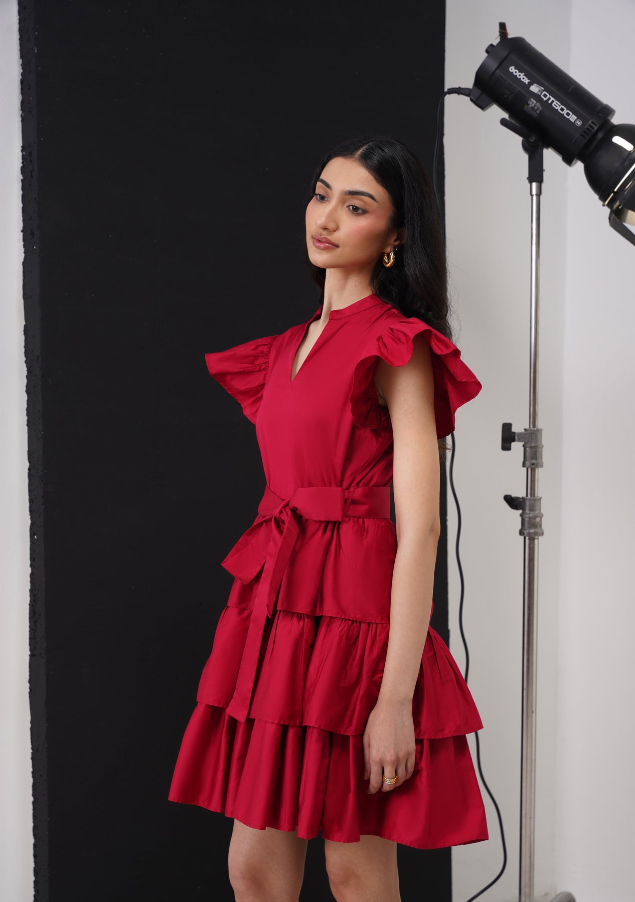 Juliet Mini Dress (Cherry Red)