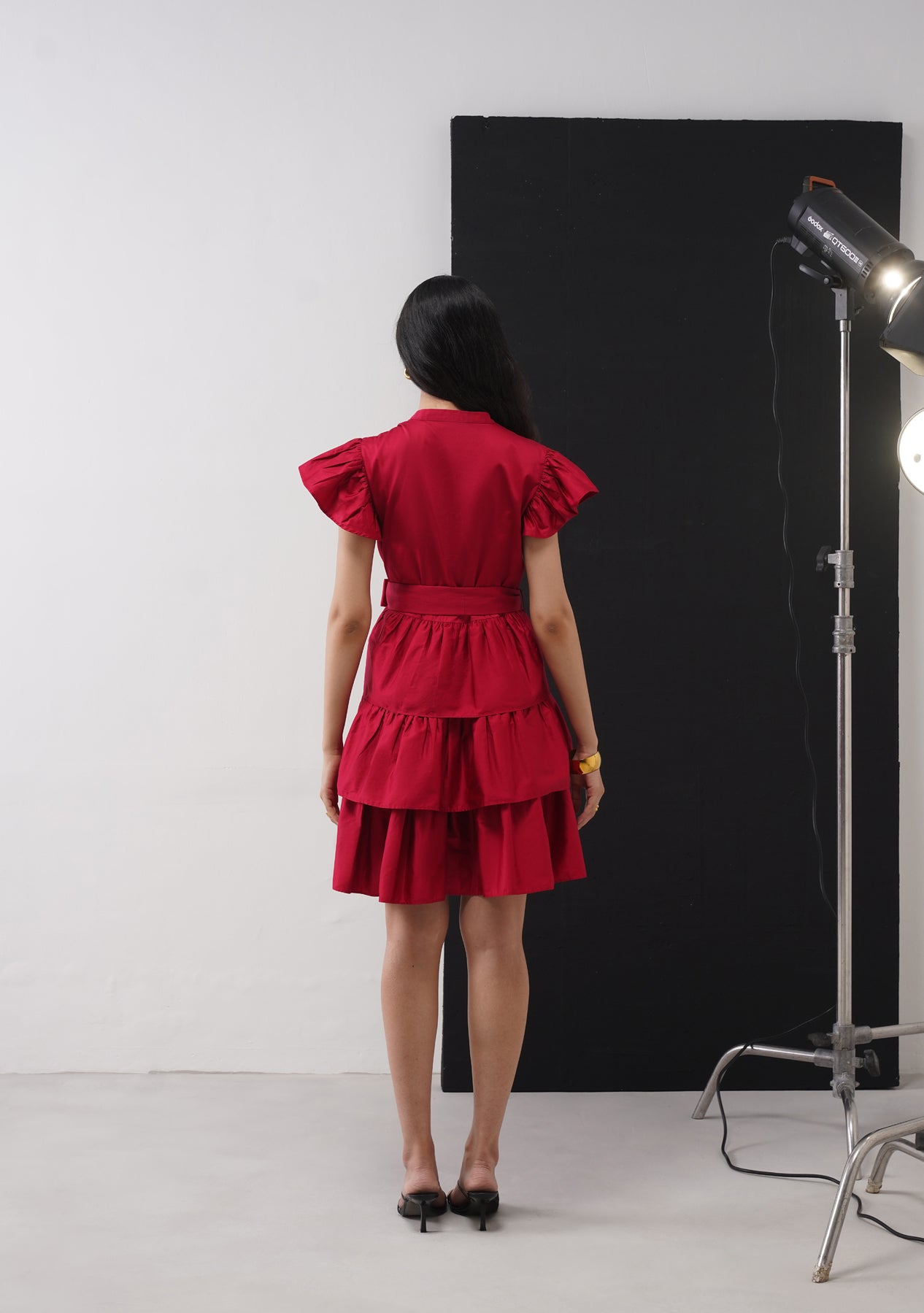 Juliet Mini Dress (Cherry Red)