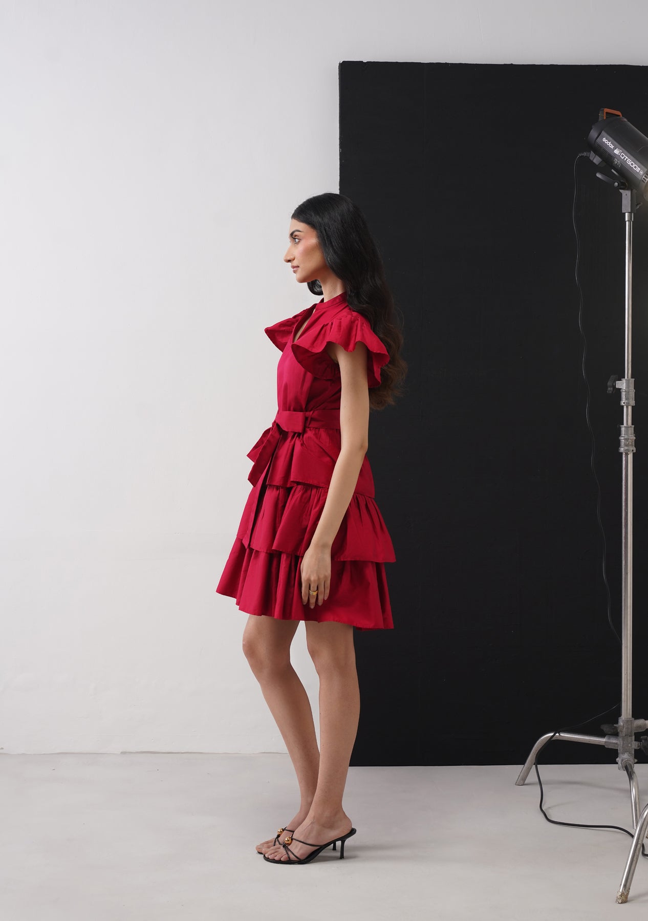 Juliet Mini Dress (Cherry Red)
