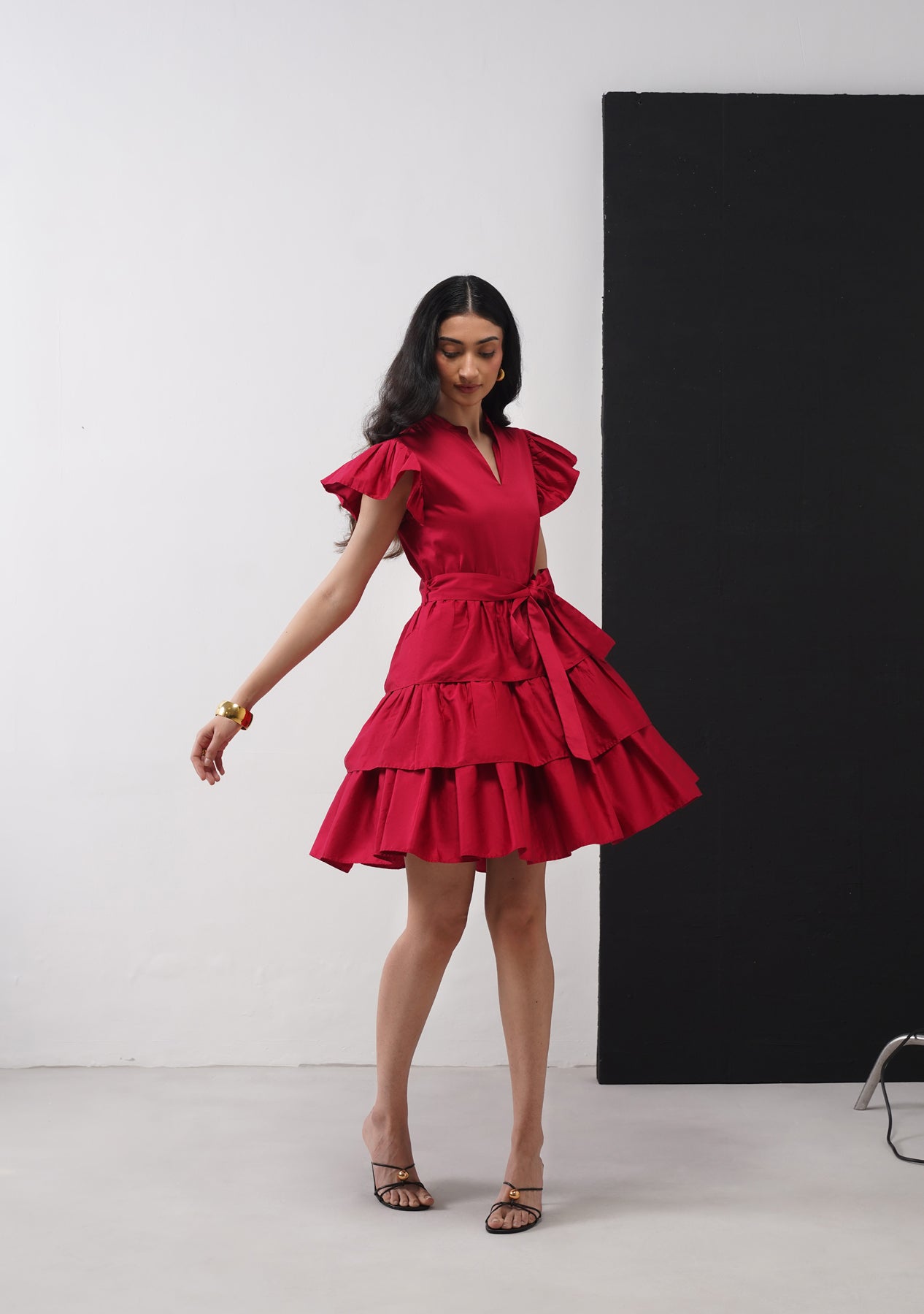 Juliet Mini Dress (Cherry Red)