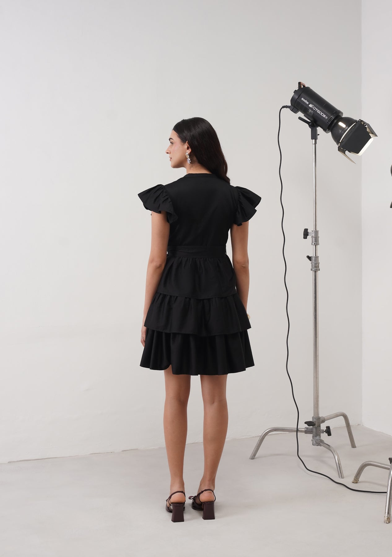 Juliet Mini Dress (Black)
