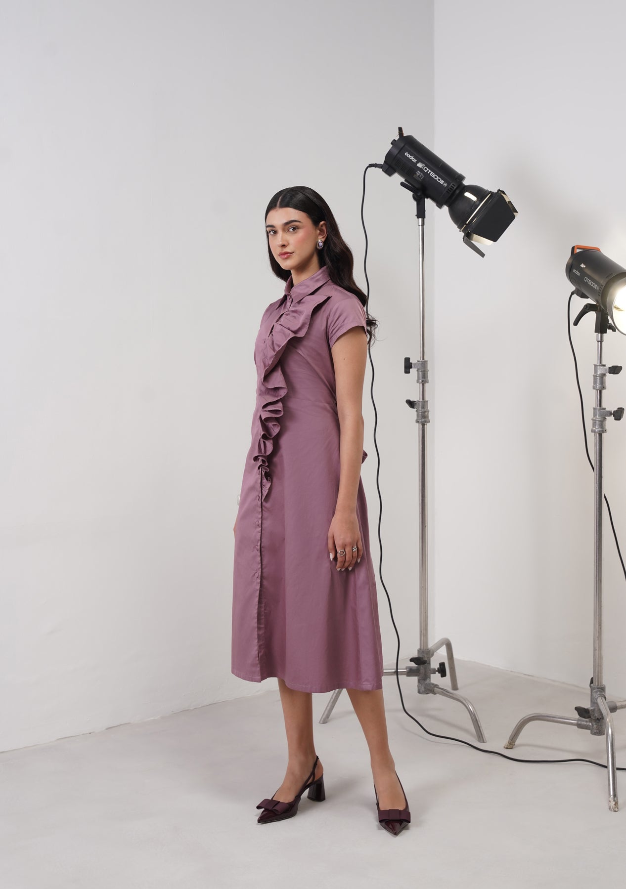Gloria Midi Dress (Onion)