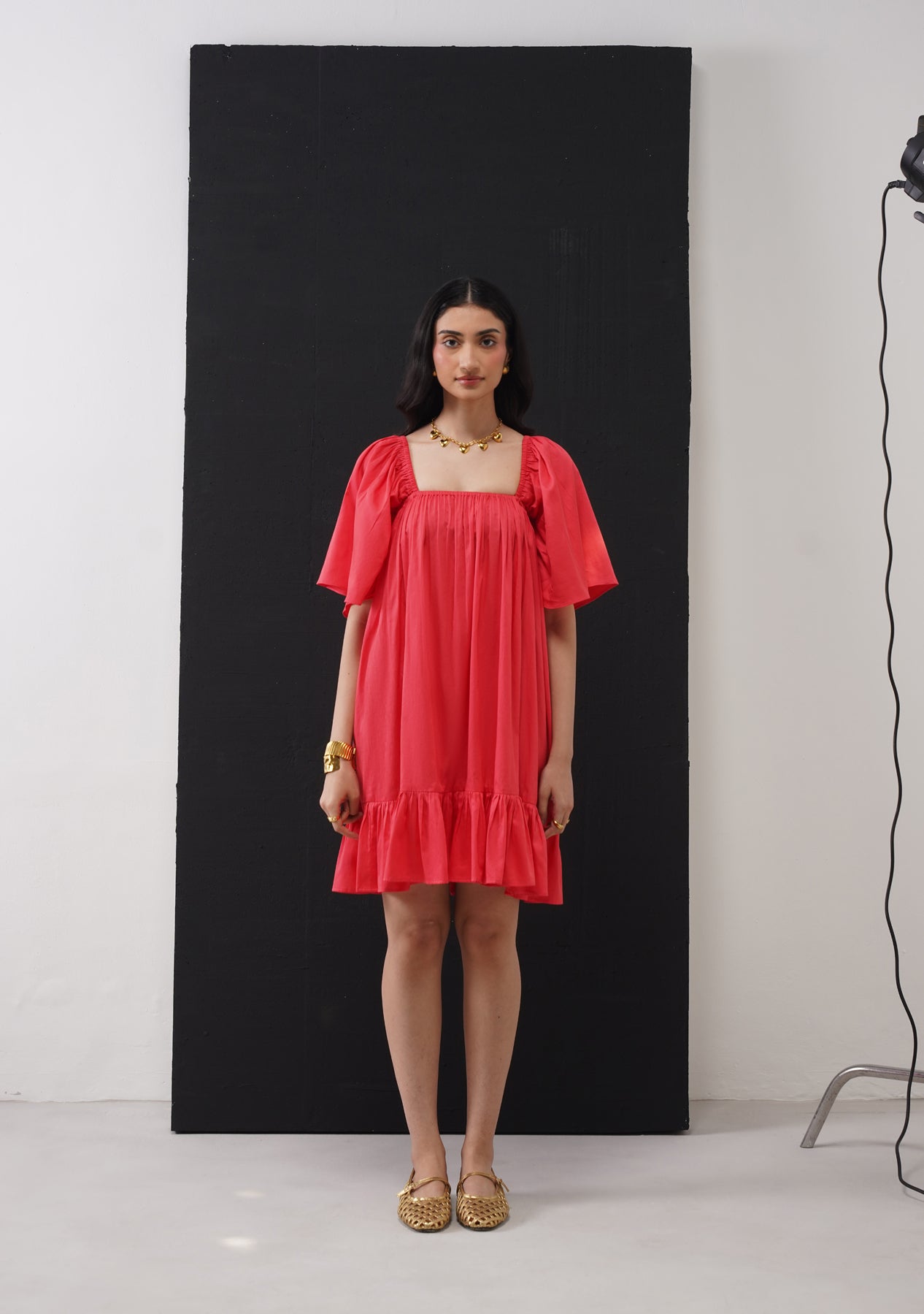 Sia Mini Dress (Vermillion)
