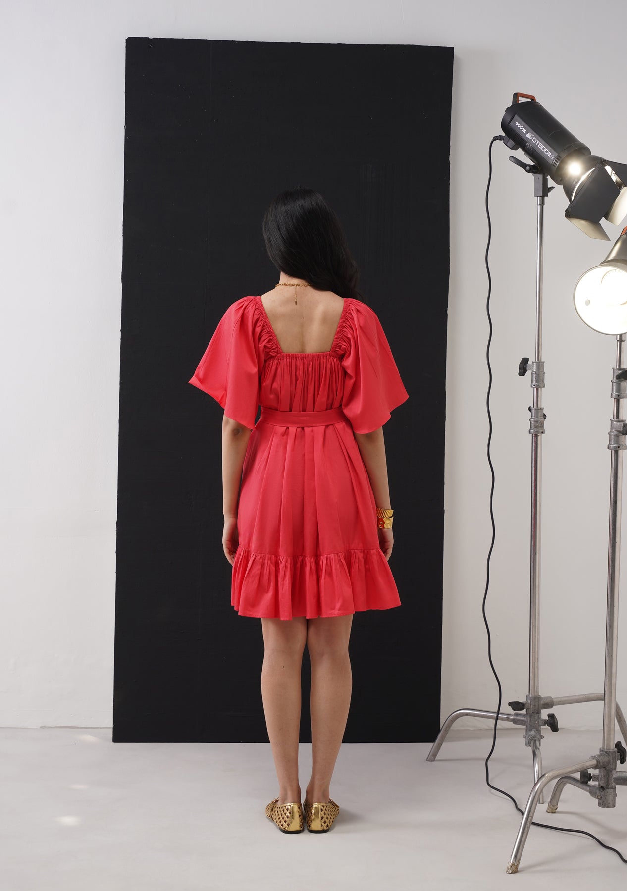 Sia Mini Dress (Vermillion)