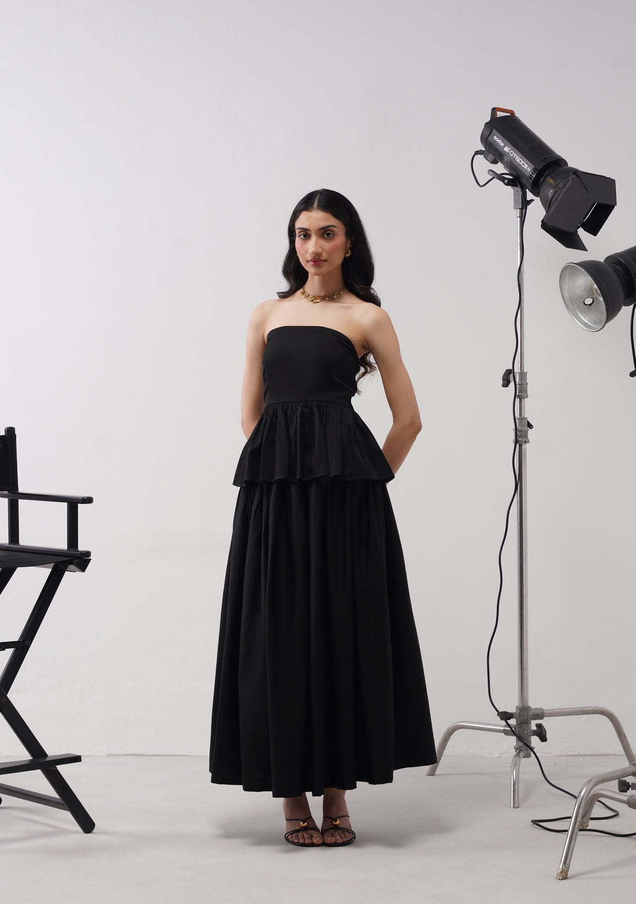 Willow Skirt Co-ord Set (Black)