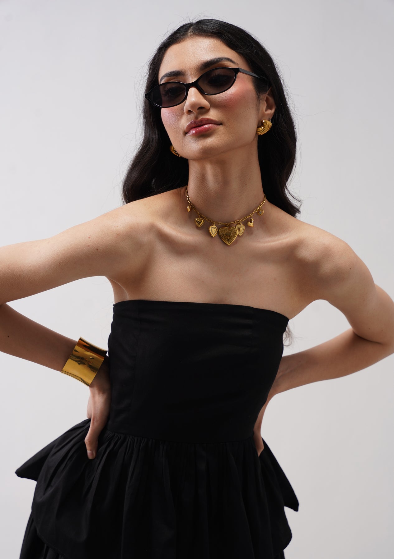 Willow Skirt Co-ord Set (Black)