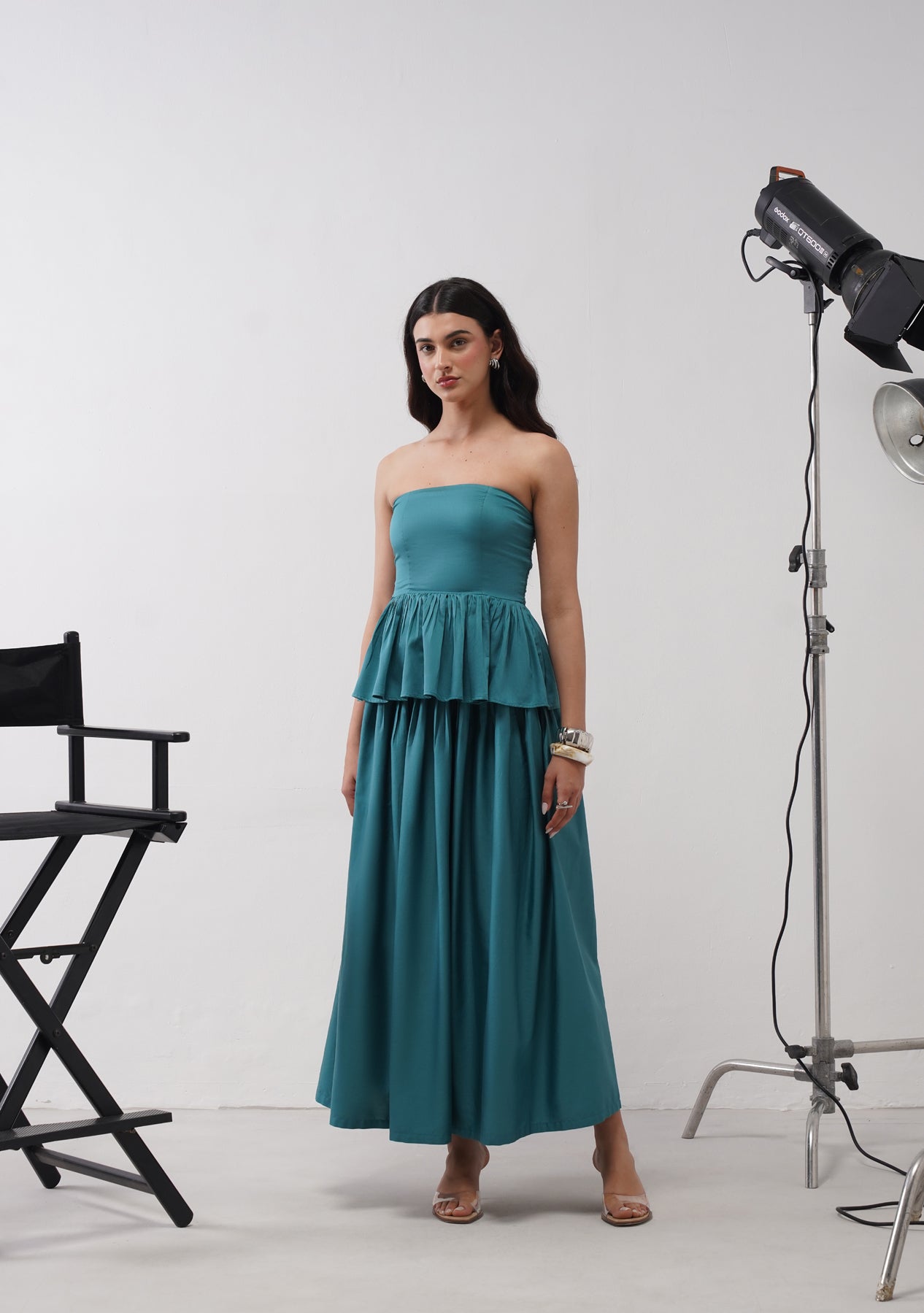Willow Skirt Co-ord Set (Teal)