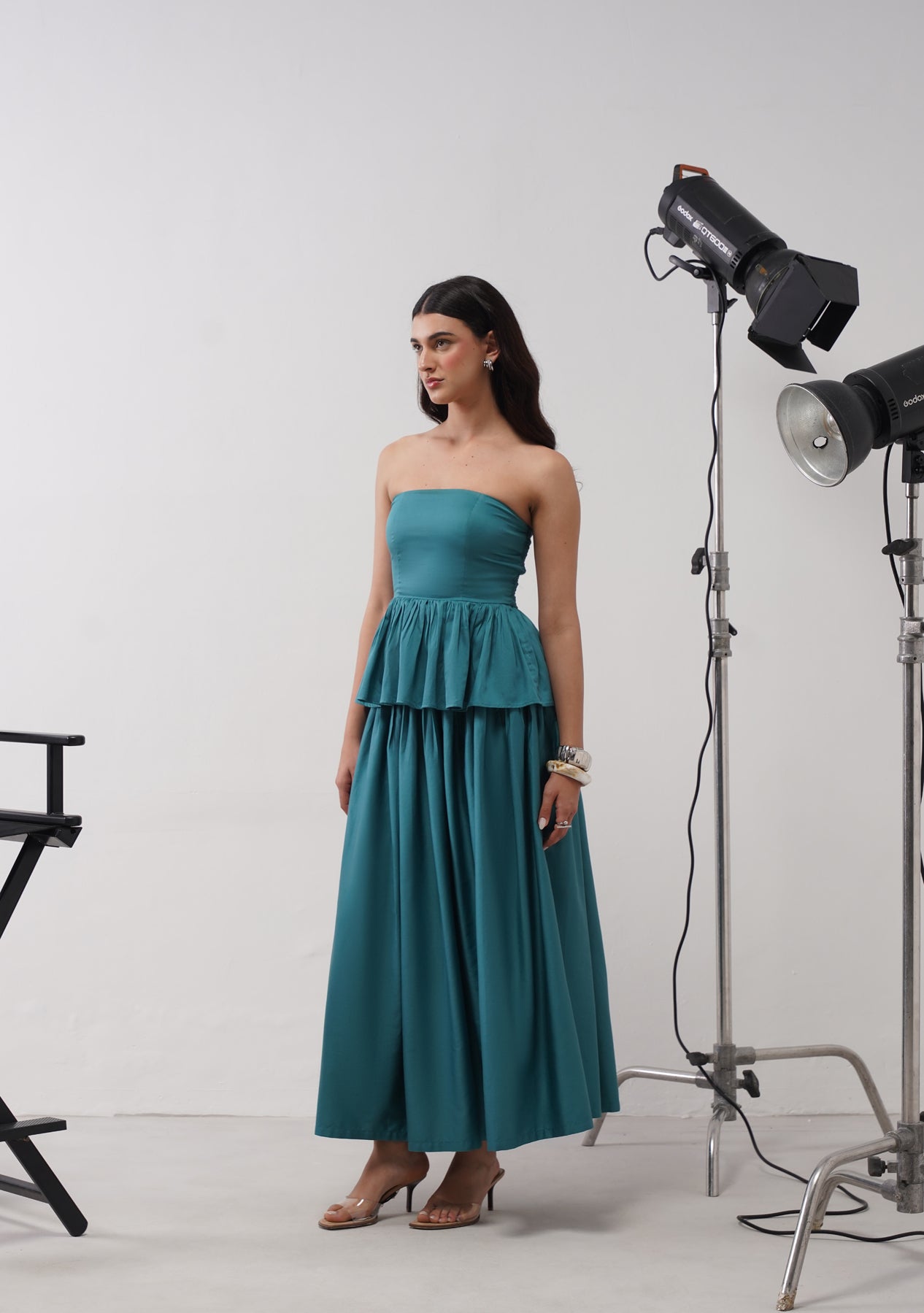 Willow Skirt Co-ord Set (Teal)