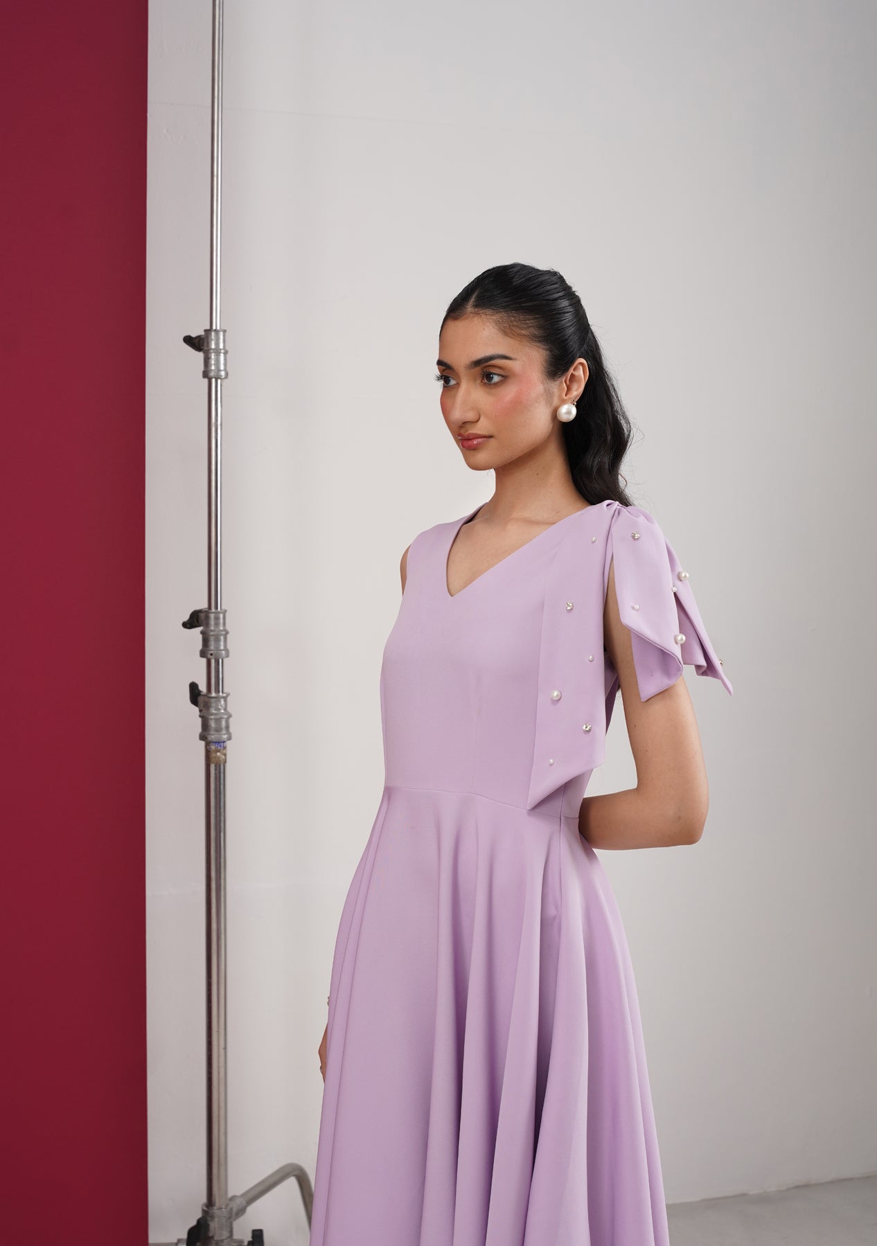 Cara Midi Dress (Lilac)
