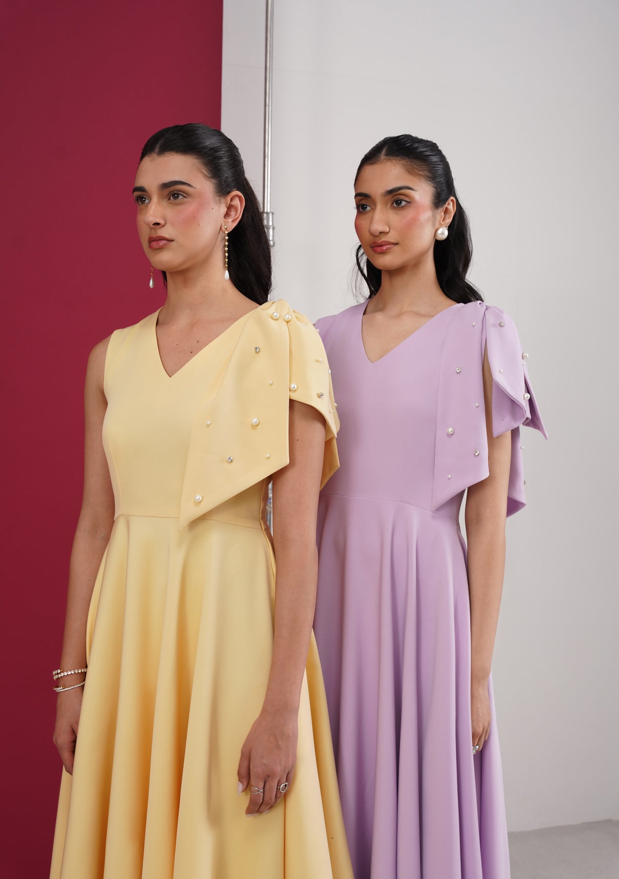Cara Midi Dress (Butter Yellow)