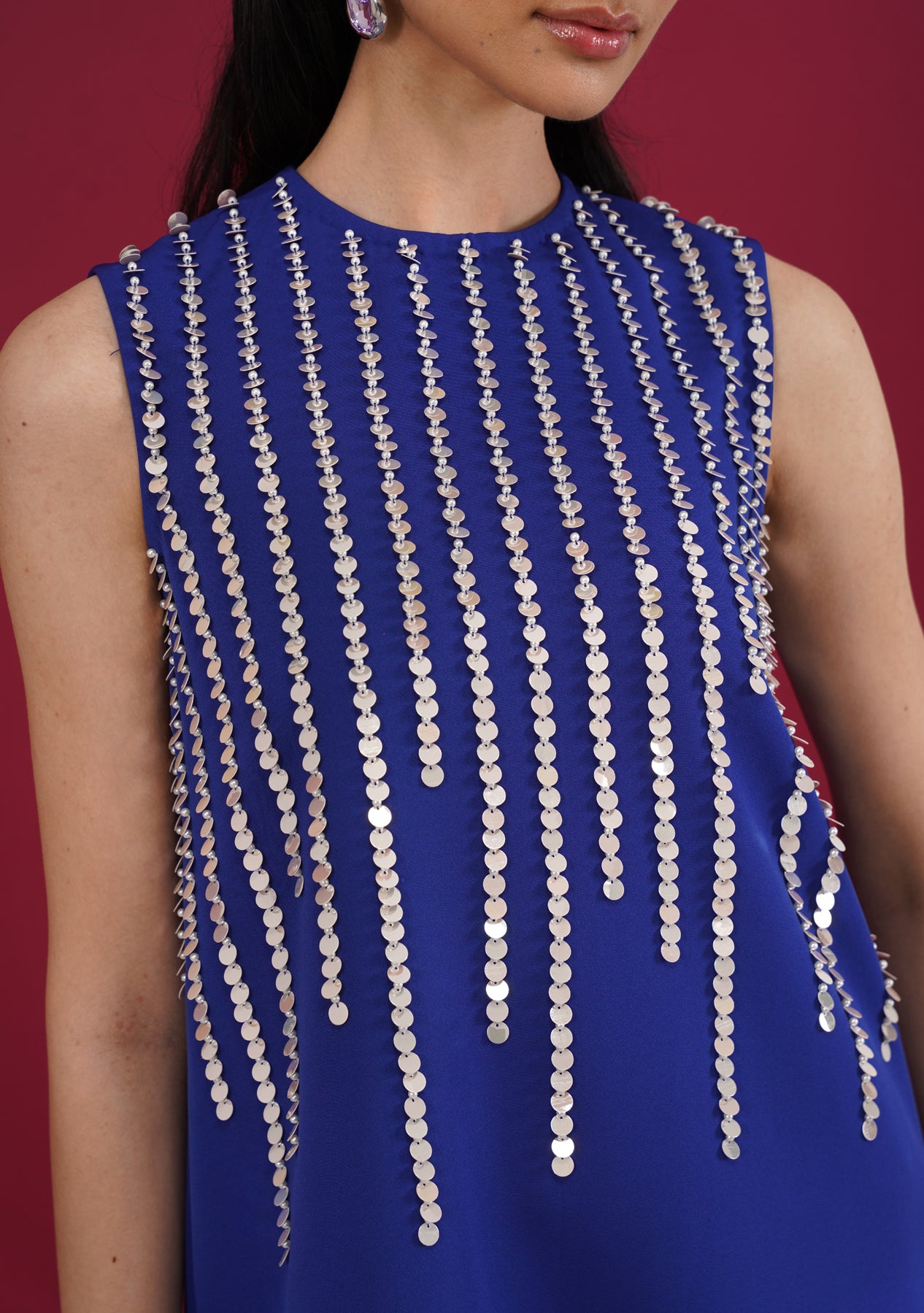 Patra Mini Dress (Blue)