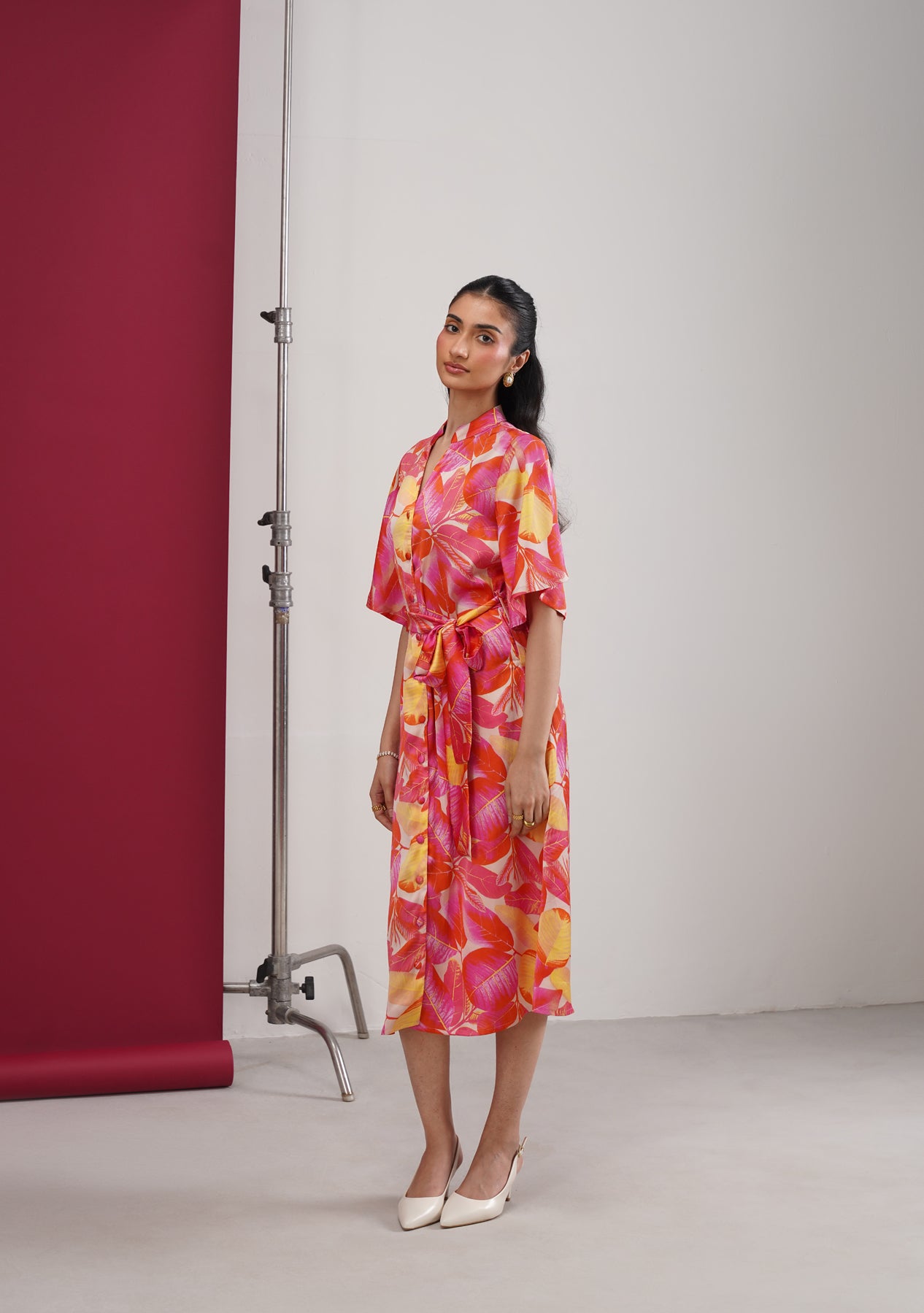 Tropical Midi Dress (Multi)
