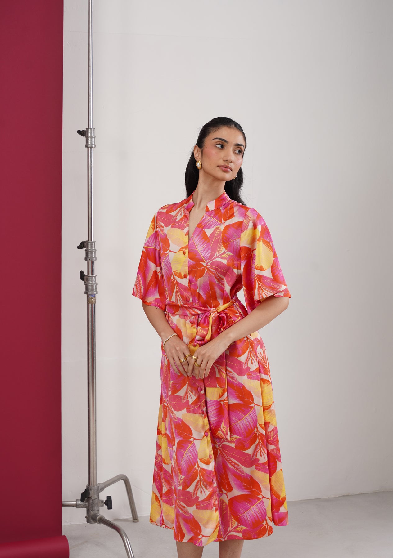 Tropical Midi Dress (Multi)