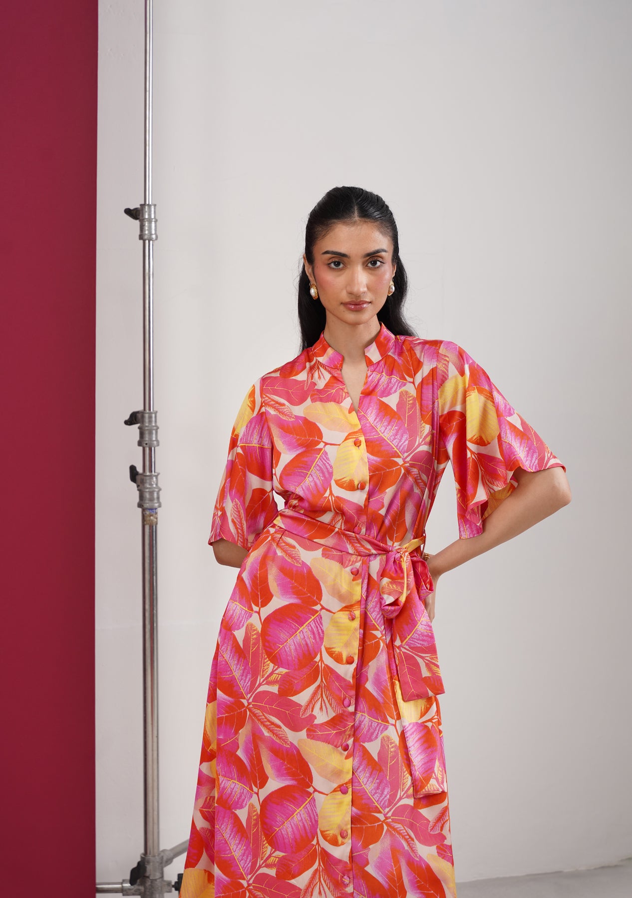 Tropical Midi Dress (Multi)