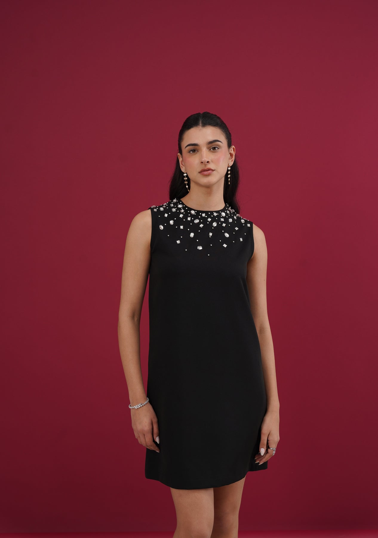 Heiress Mini Dress (Black)