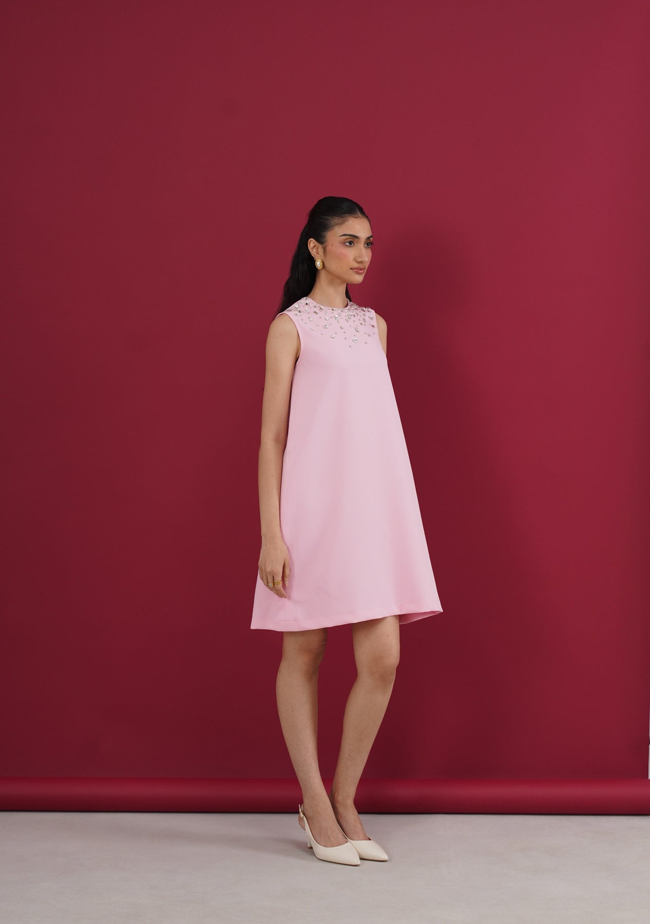 Heiress Mini Dress (Baby Pink)